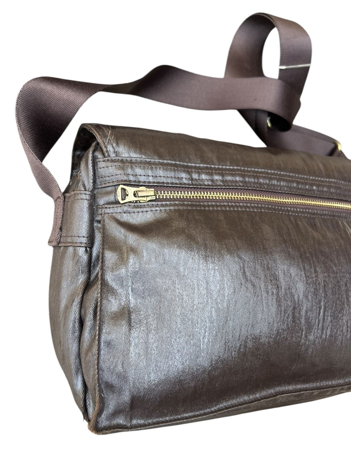 Porter Vintage Porter Yoshida Distressed Coated Messenger Bag Size ONE SIZE - 10 Thumbnail