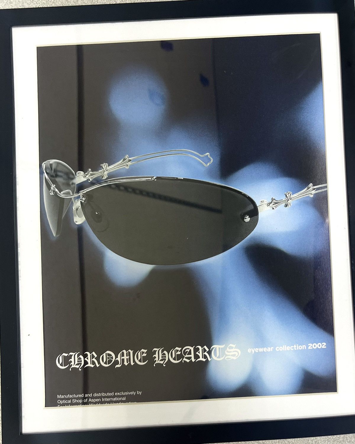 Chrome Hearts × Vintage Chrome Hearts eyewear Framed poster 9x11 magazine cutout Size ONE SIZE - 2 Thumbnail