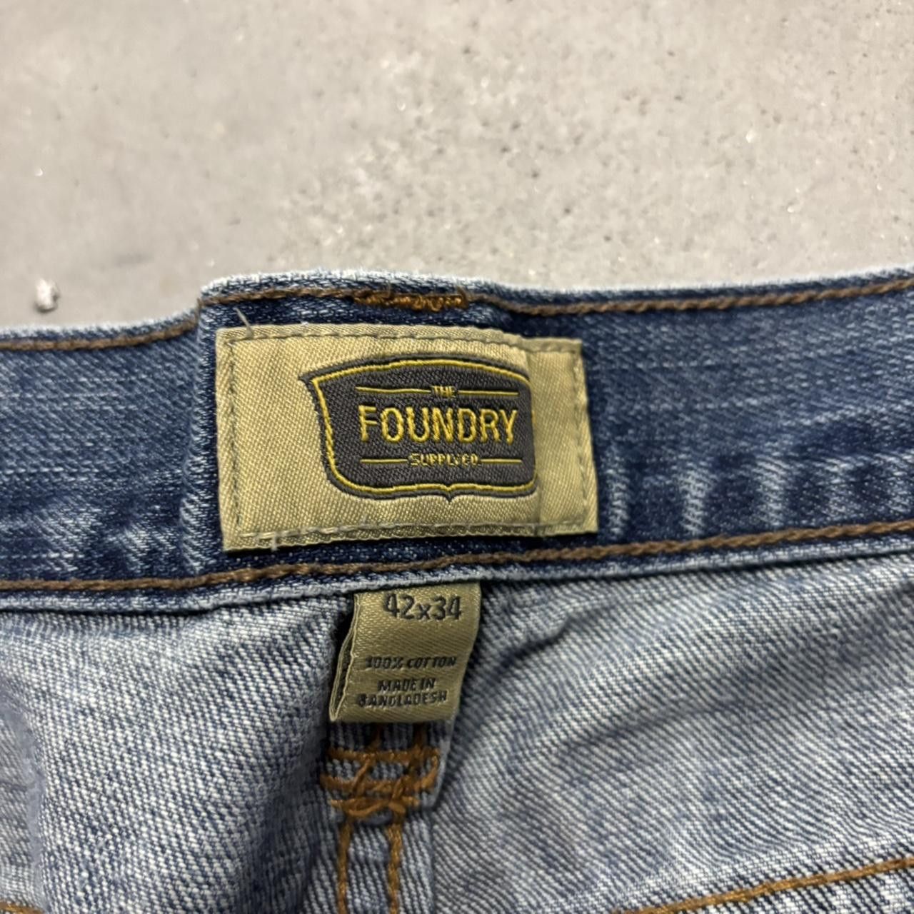 Japanese Brand × Vintage Crazy Vintage Y2K/2000s Baggy Dark Wash Skater Style Denim Jeans! Size US 42 / EU 58 - 7 Thumbnail