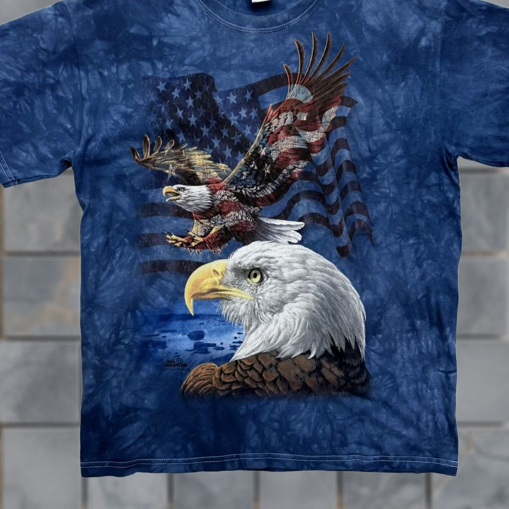 Gildan Gildan Shirt Mens Medium Blue Eagle American Flag Tie Dye Patriotic USA Shirt Mens Medium Blue Eagle USA Flag Tie Dye Patriotic Gildan Shirt Size US M / EU 48-50 / 2 - 1 Thumbnail