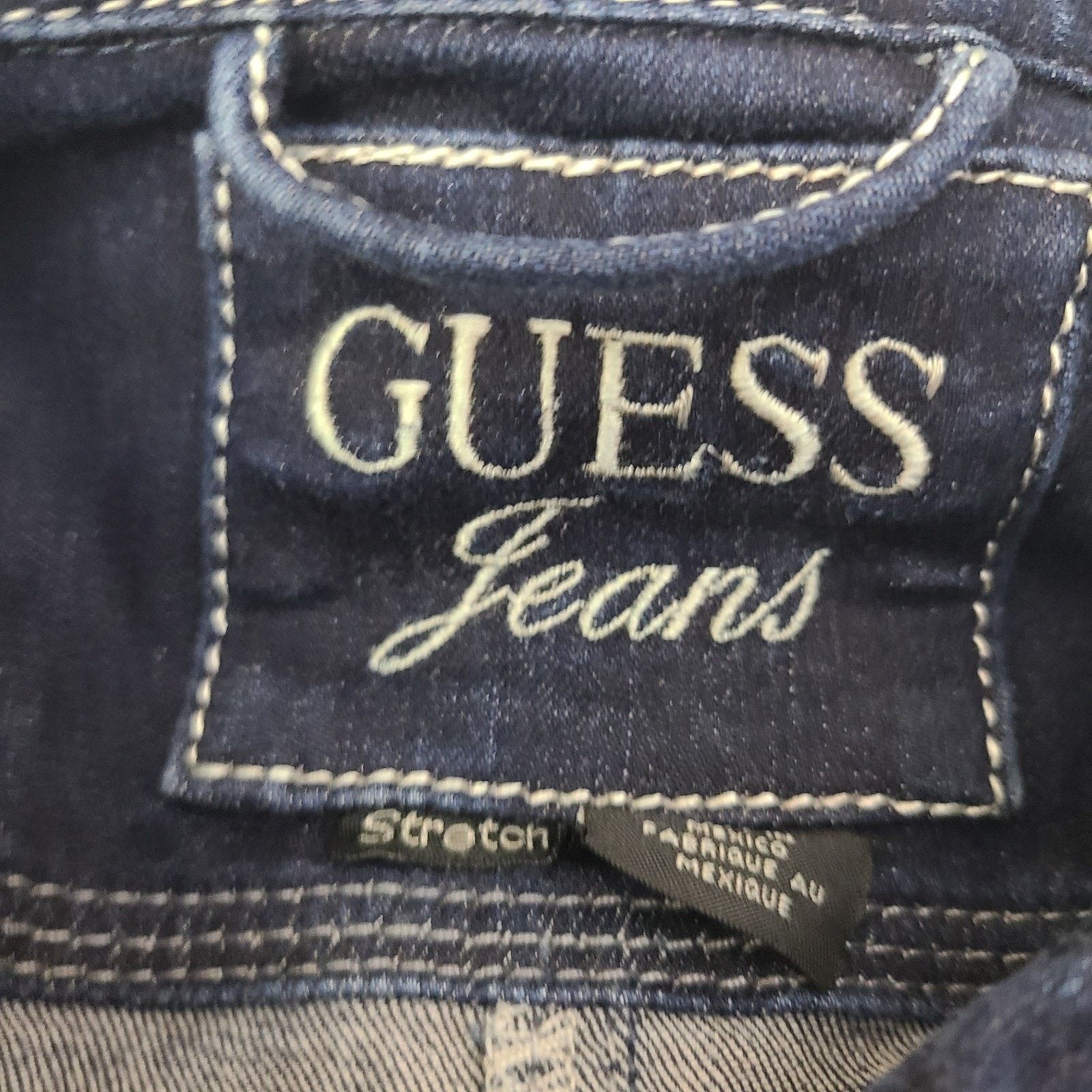 Guess Guess Luxury Denim Jean Jacket Dark Blue Size Small Women Size S / US 4 / IT 40 - 2 Thumbnail