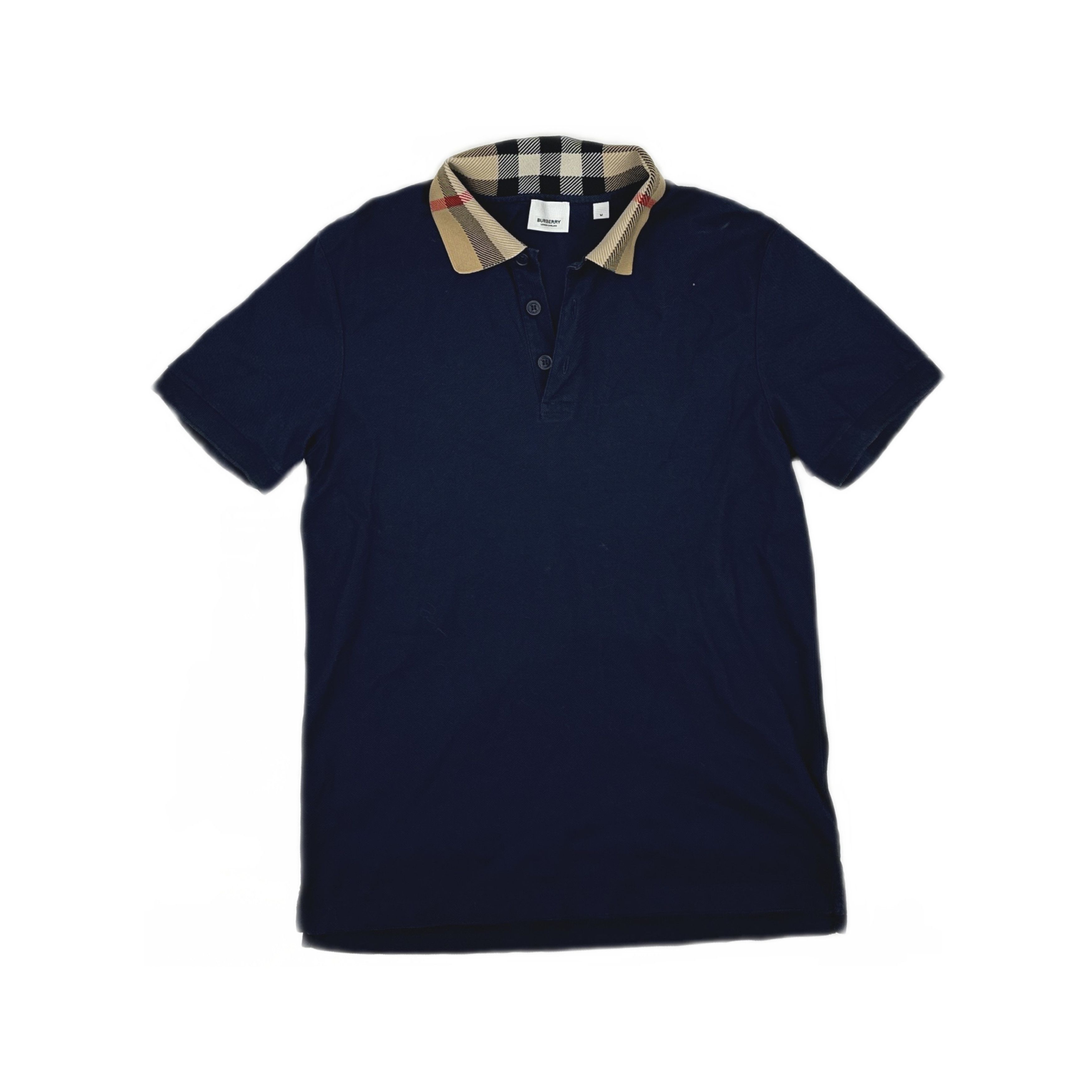 Burberry Burberry Check Collar Polo Size M Size US M / EU 48-50 / 2 - 1 Thumbnail