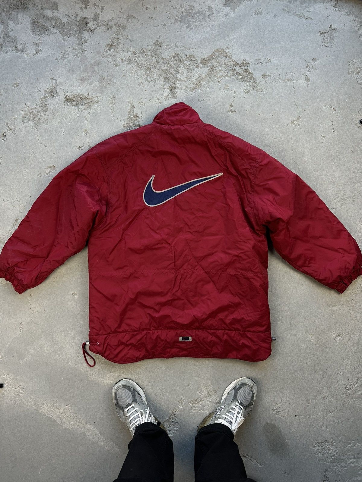 Nike Nike Vintage Down Puffer Jacket Big Swoosh Double Logo Size US M / EU 48-50 / 2 - 1 Thumbnail