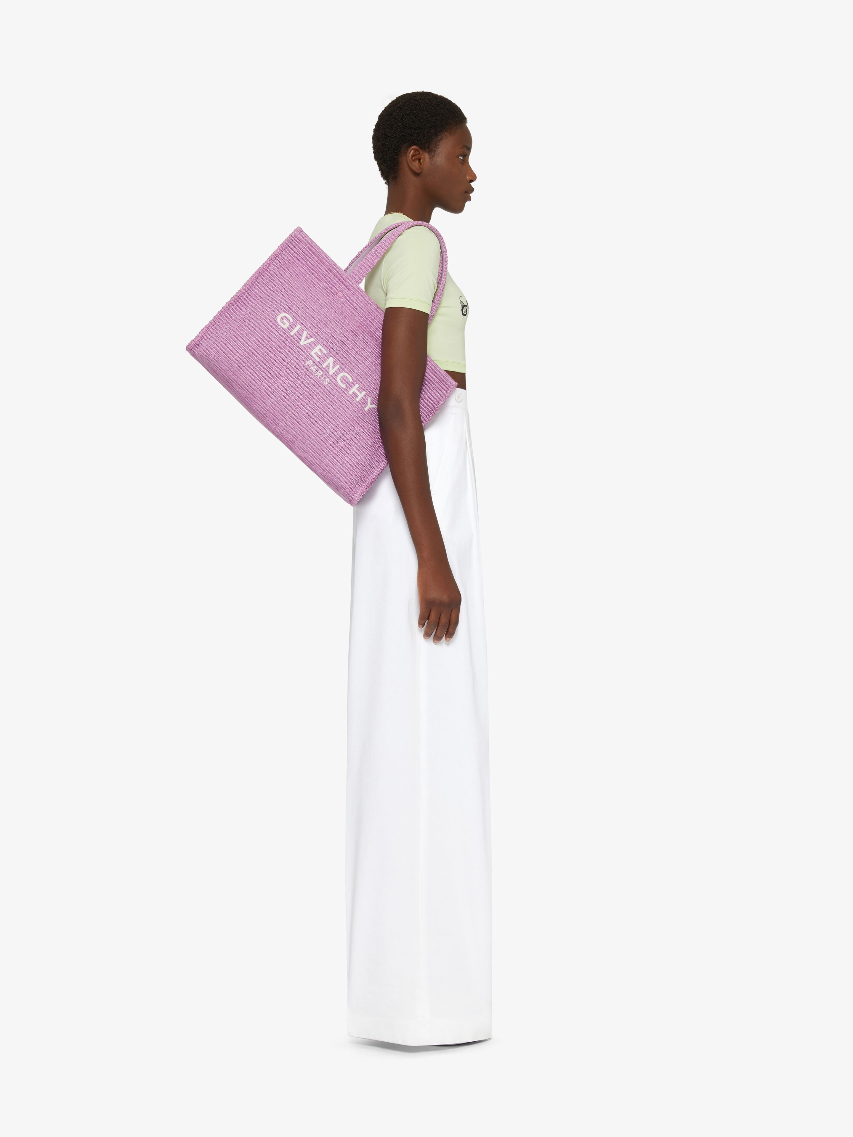 Givenchy o1srvl11e0925 Size: OS / Medium G Tote Bag in Pink Size ONE SIZE - 2 Thumbnail
