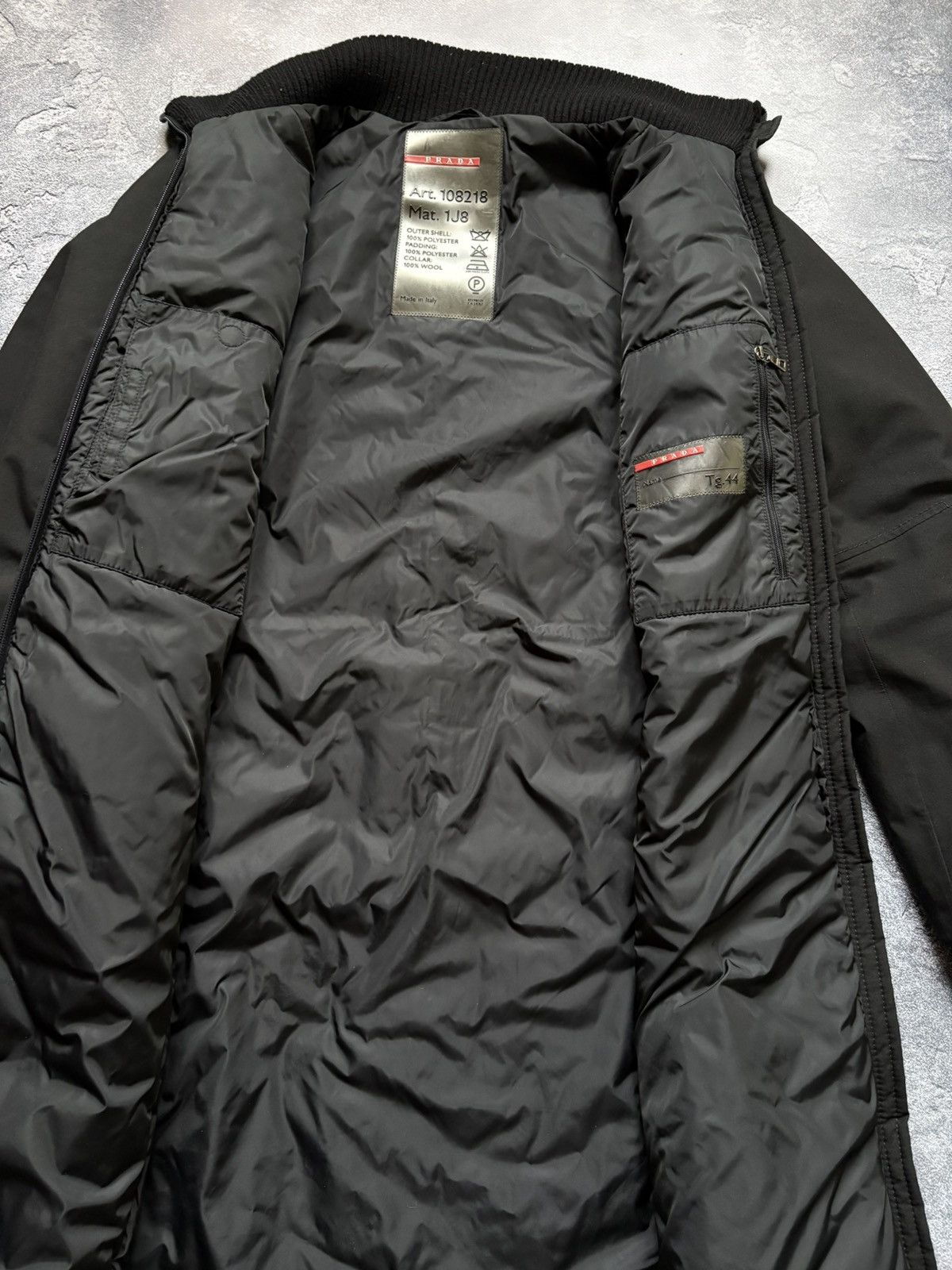 Prada Vintage Prada Red Tab Luxury Women’s Black Parka Size 44 Size M / US 6-8 / IT 42-44 - 10 Thumbnail