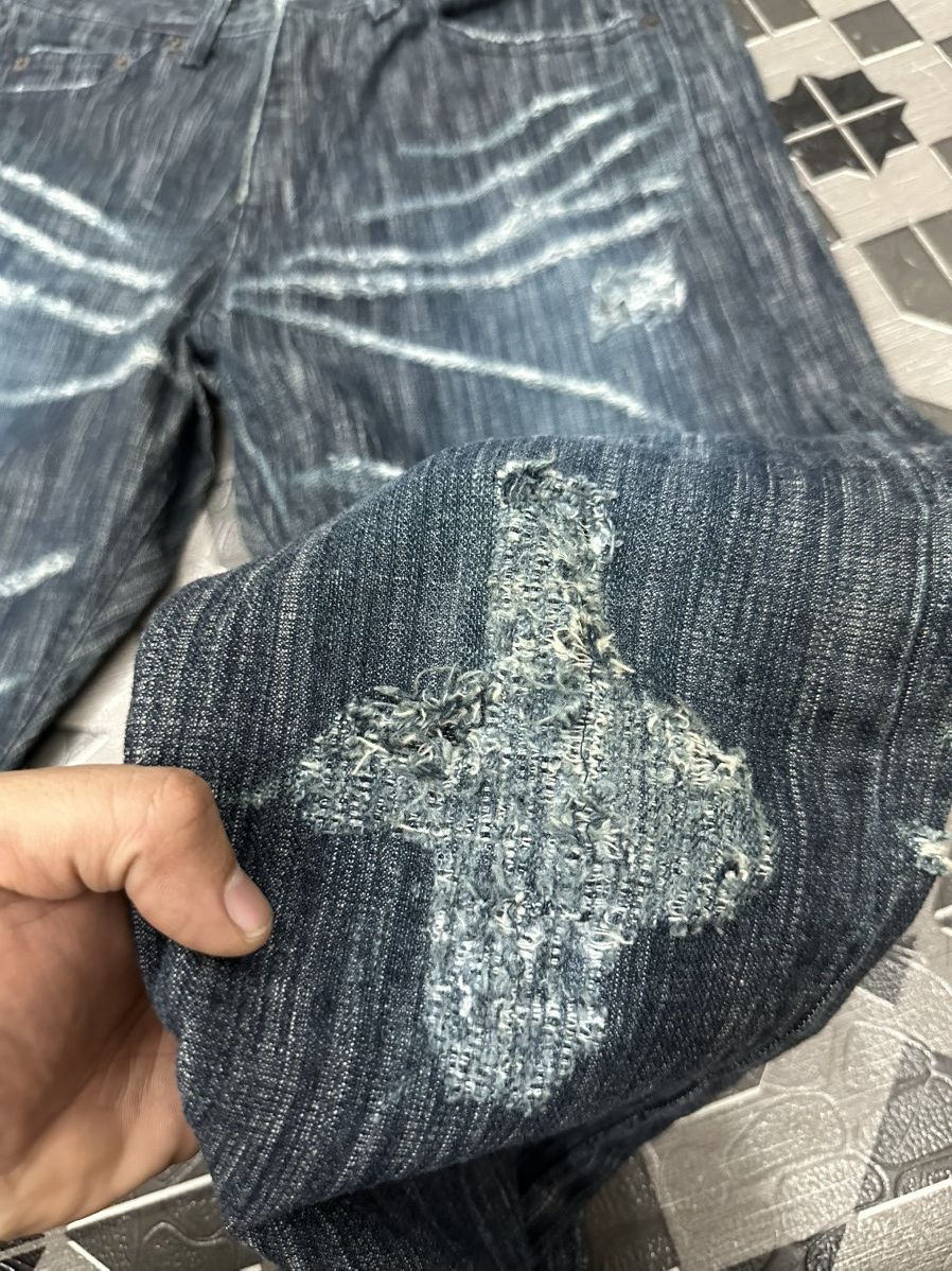 Michel Klein 1990 MK Homme (Michel Klein) Claw Mark Denim Size US 30 / EU 46 - 12 Thumbnail