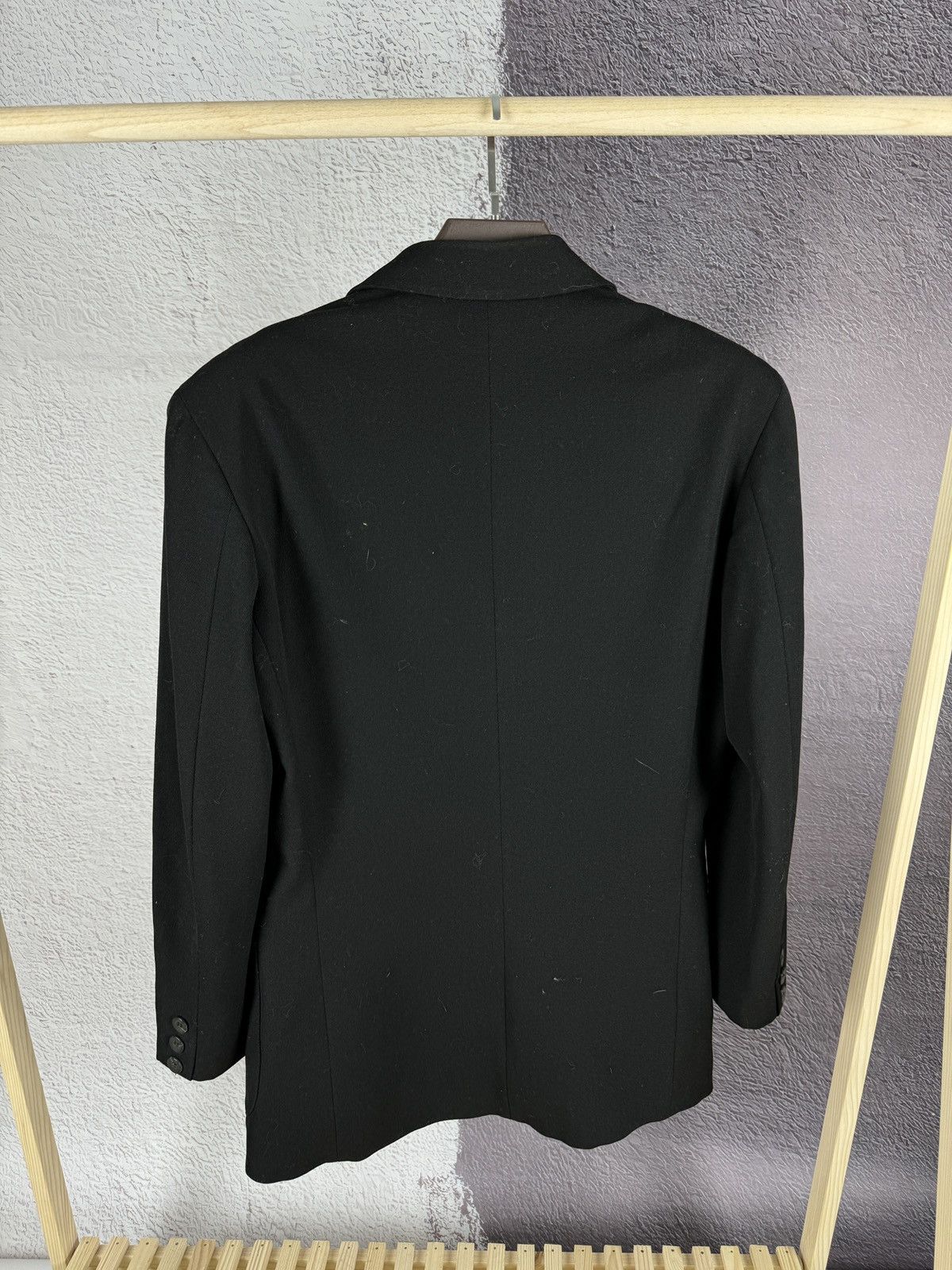 Armani Armani Jeans vintage embroidery logo 3 button blazer Size 42L - 12 Thumbnail