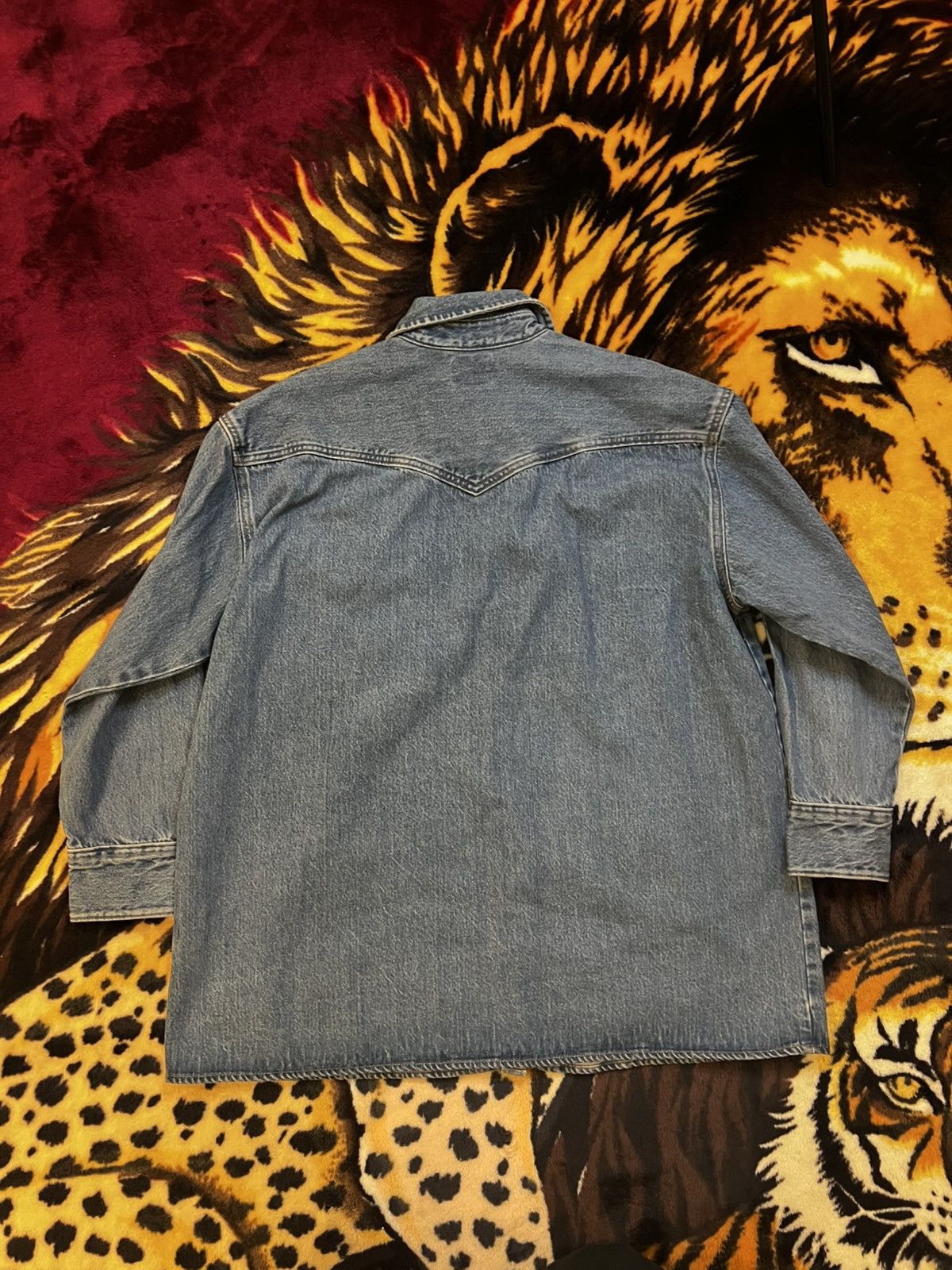 Levi's × Levi's Vintage Clothing New with Tags Levi Pearl Snap Denim Long Sleeve Size US L / EU 52-54 / 3 - 10 Thumbnail