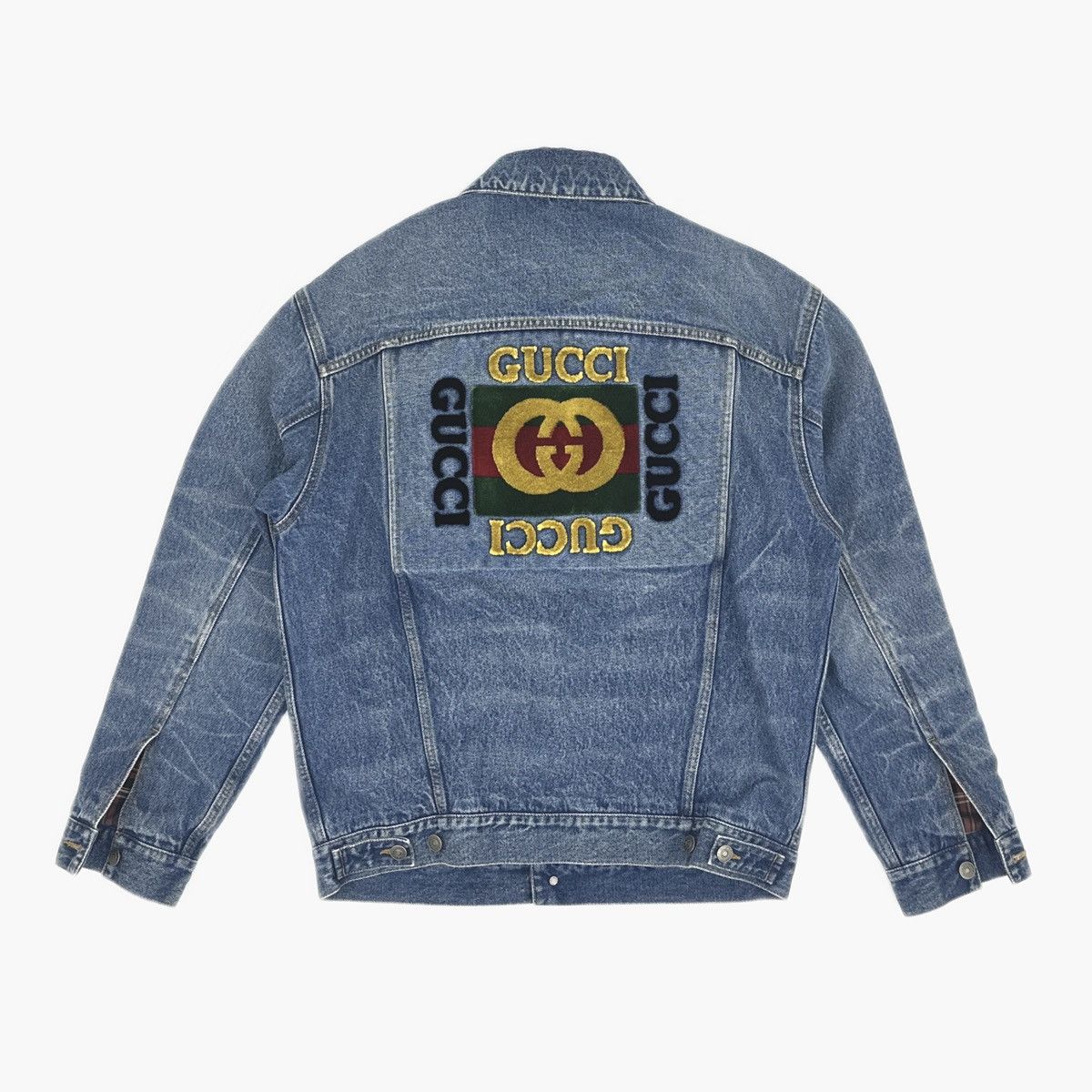 Gucci Gucci Sticker Oversized Denim Jacket 44 Size US S / EU 44-46 / 1 - 3 Thumbnail