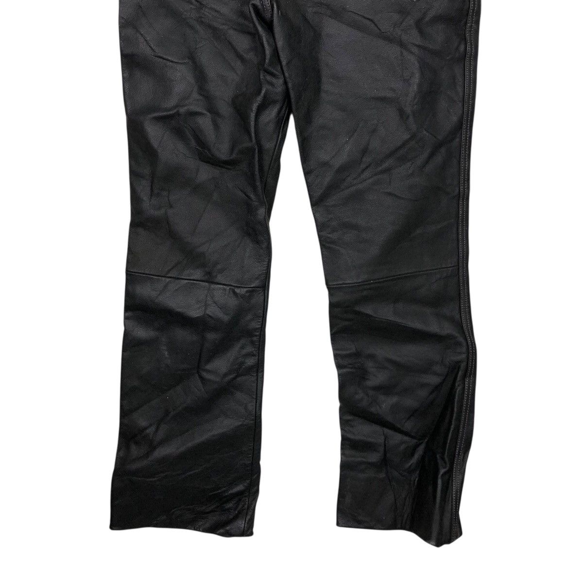 Vintage Rookie Leathers Black Protective Motorcycle Trousers Size US 30 / EU 46 - 12 Thumbnail