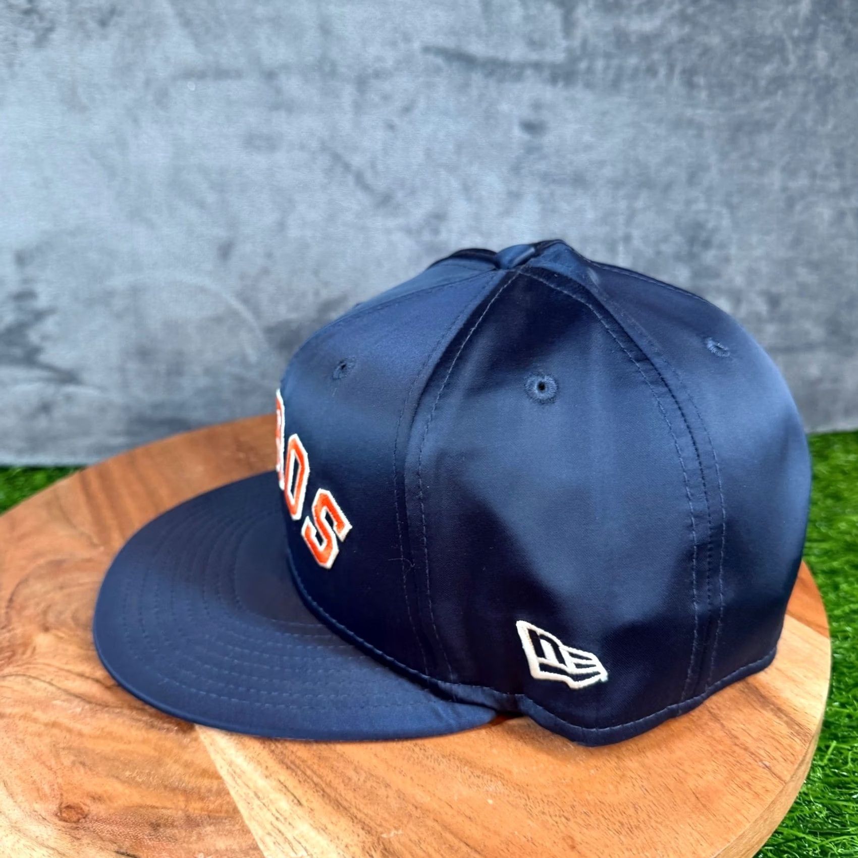 New Era VINTAGE: No Era Astros Hat Mens One Size Navy Blue Satin Snapback NWT Size ONE SIZE - 3 Thumbnail