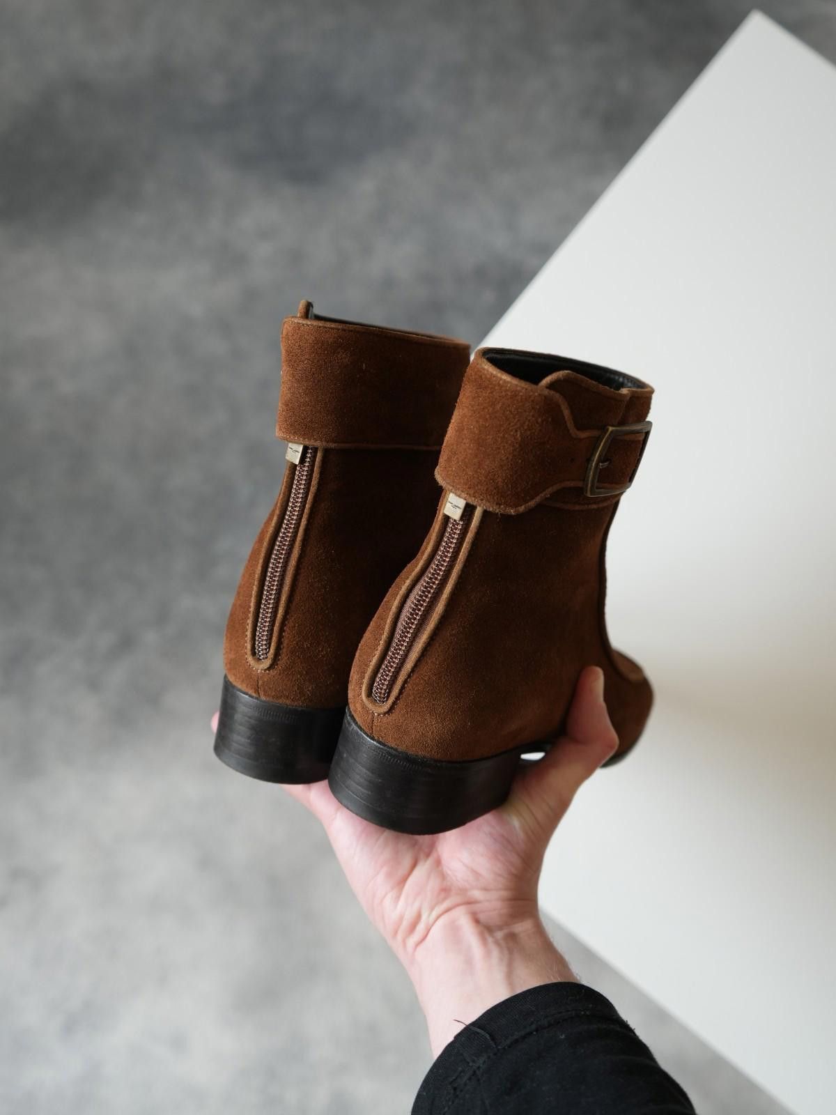 Saint Laurent Paris Saint Laurent Ancle Suede Buckle Boots WOMEN US6.5 Size US 6.5 / IT 36.5 - 10 Thumbnail