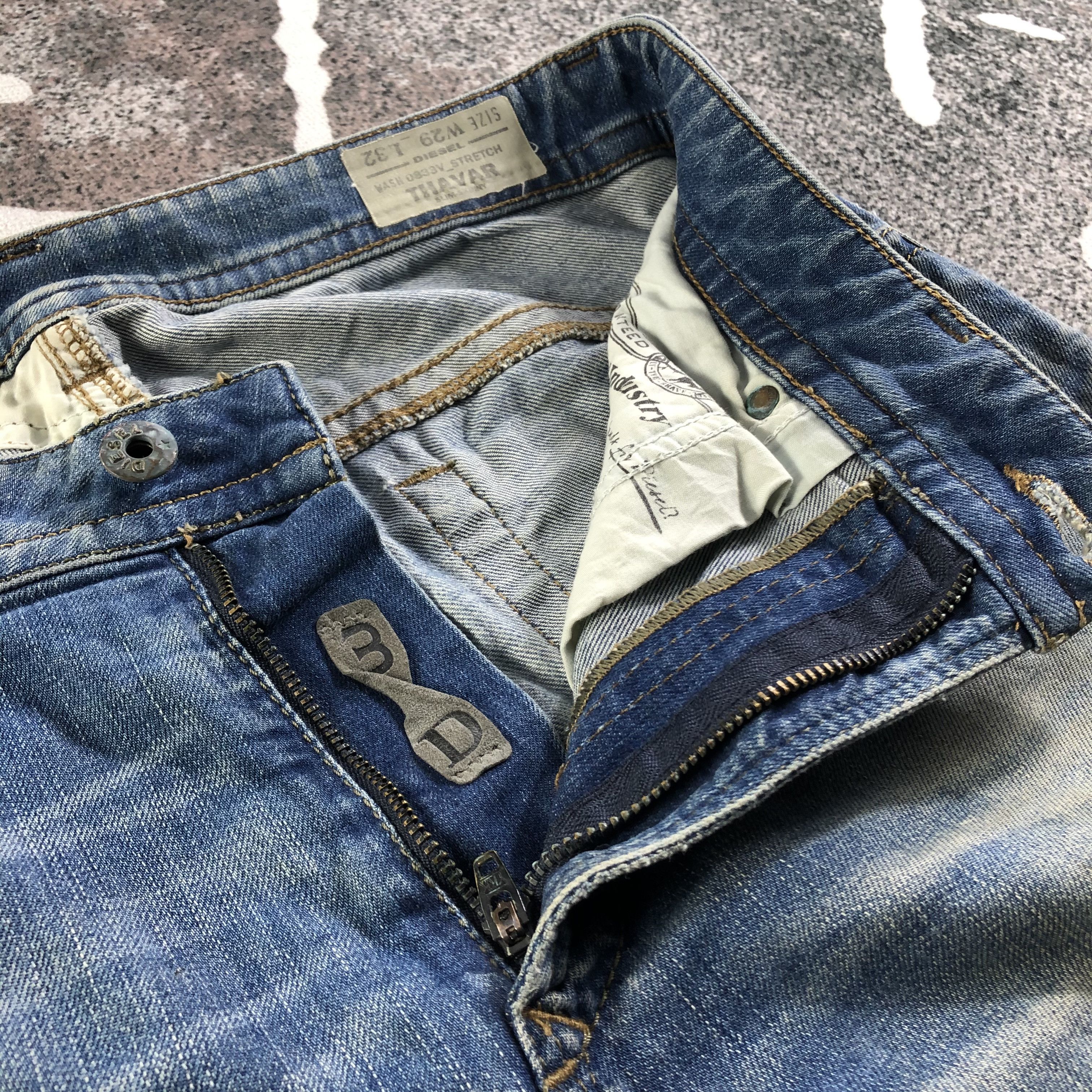 Diesel Diesel Jeans Ripped Skinny Denim KJ2459 Size US 29 - 8 Thumbnail