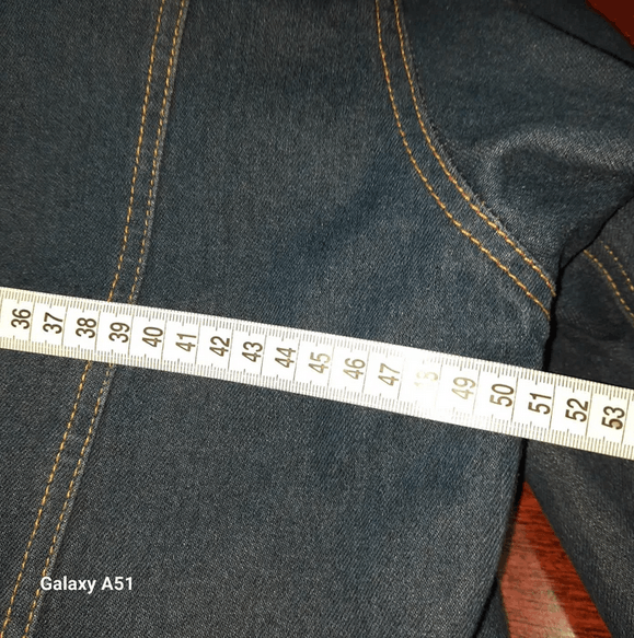Other Indigo denim jacket with natural fox fur collar sz M Size M / US 6-8 / IT 42-44 - 5 Thumbnail