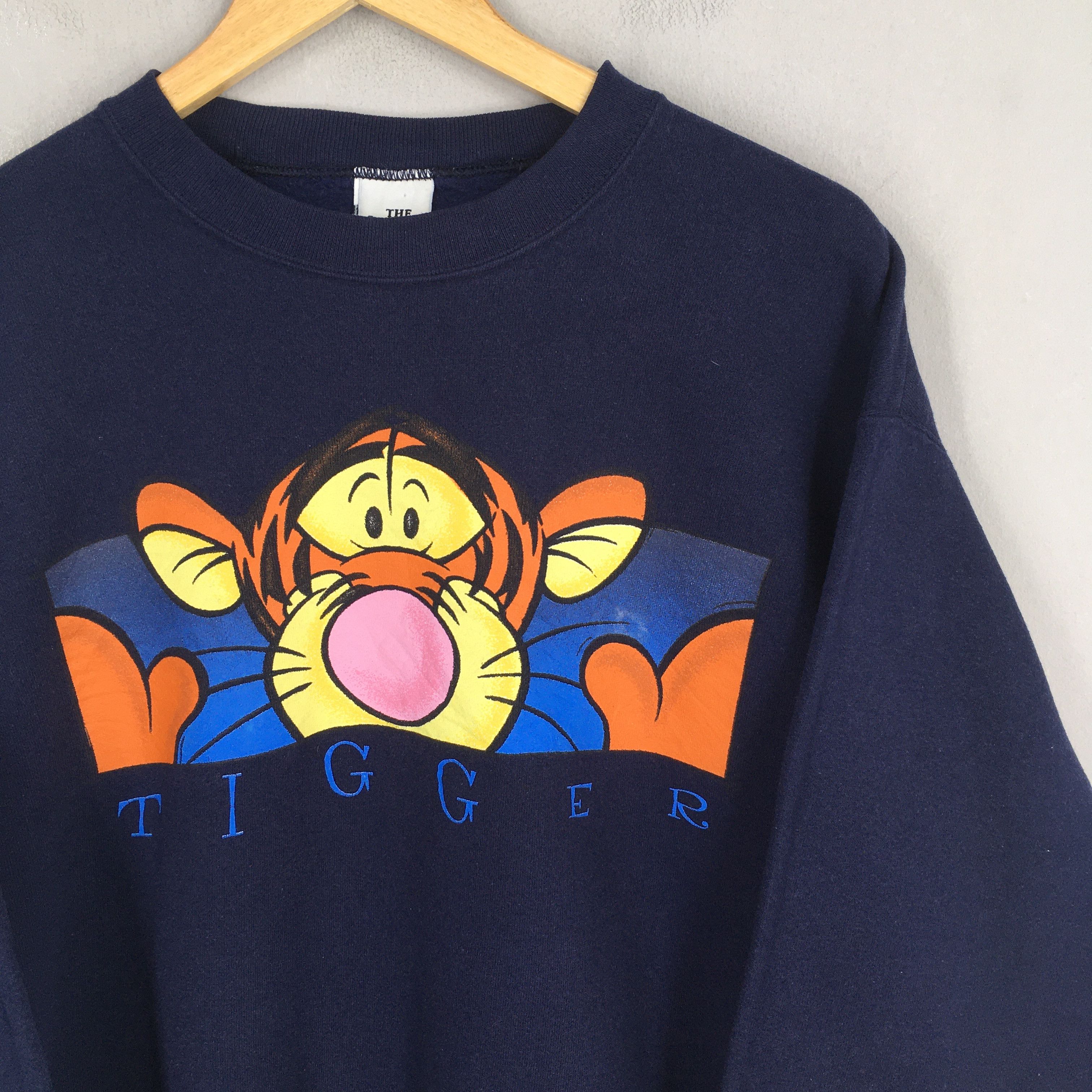 Disney × Vintage Vintage 90s Tigger Disney Blue Sweatshirt Small Size US S / EU 44-46 / 1 - 2 Thumbnail