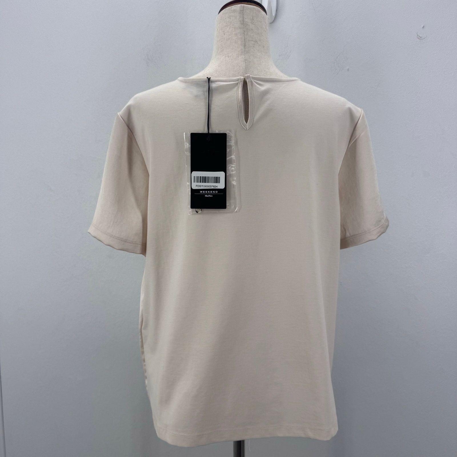 Max Mara Max Mara Amburgo Ivory Soft T-Shirt sz L Minimalist Neutral Size L / US 10 / IT 46 - 3 Thumbnail