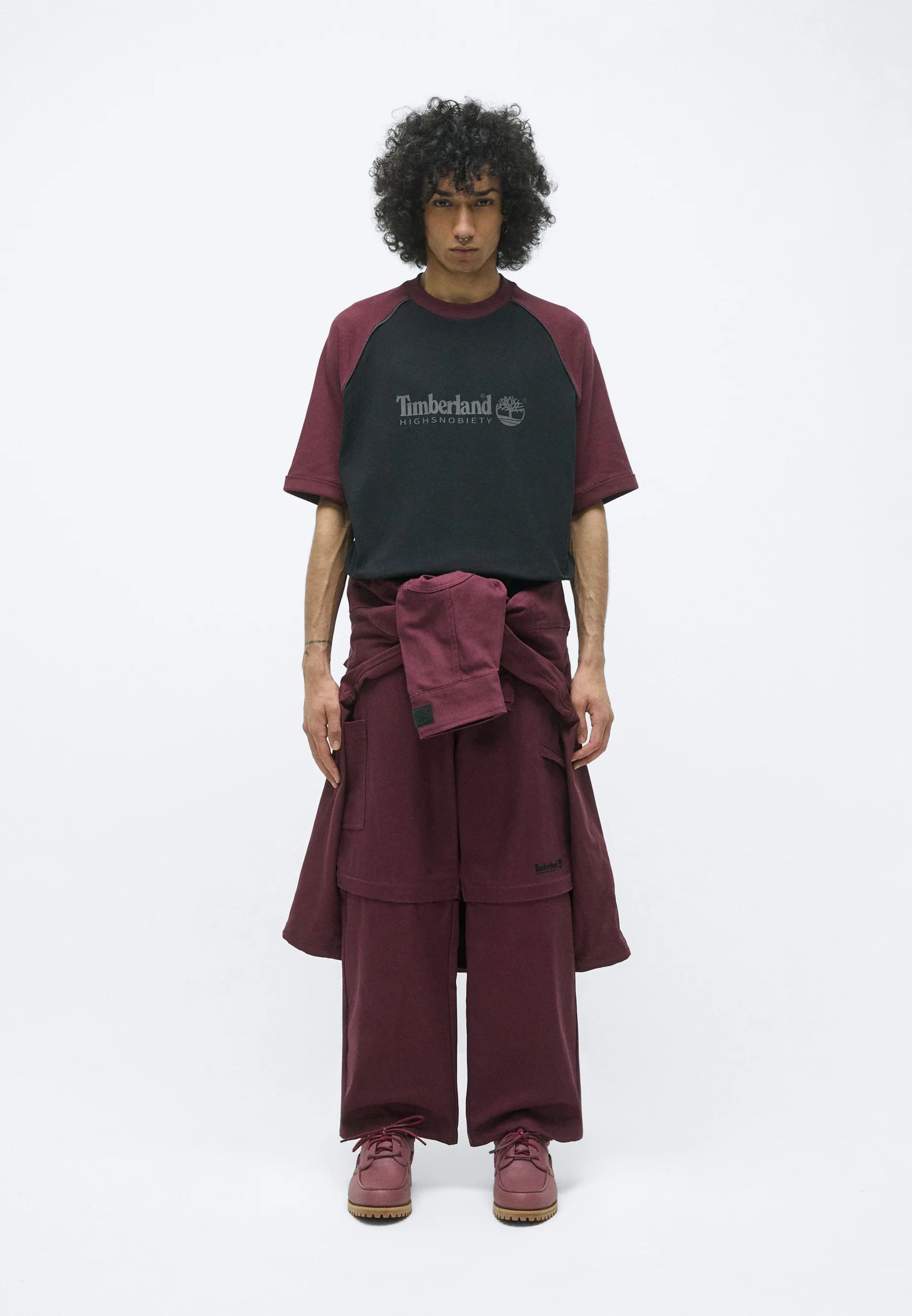 Timberland o1mle0426 Short Sleeve T-Shirt in Black/Burgundy Size US M / EU 48-50 / 2 - 2 Thumbnail
