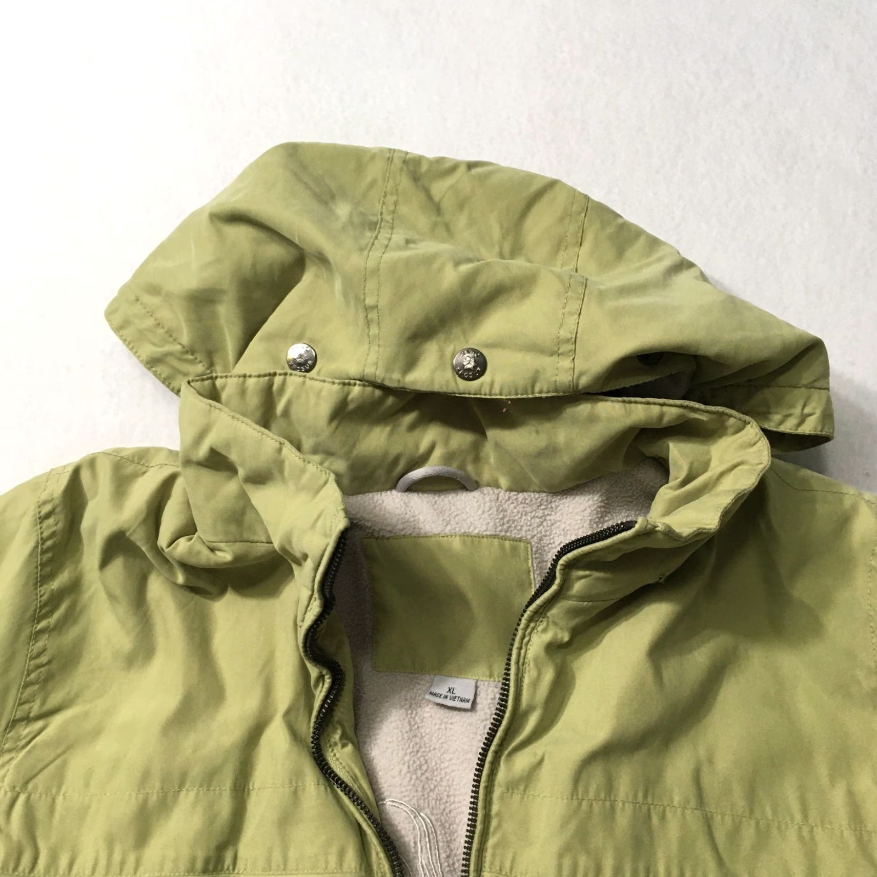 ZeroXposur ZeroXposur WOMENS XL Bright Green SPRING JacketRAINCOAT FLEECE LINED Jacket, Zip, Lined, Polyester, Womens, Basic Jacket, Spring, Fall Size XL / US 12-14 / IT 48-50 - 3 Thumbnail