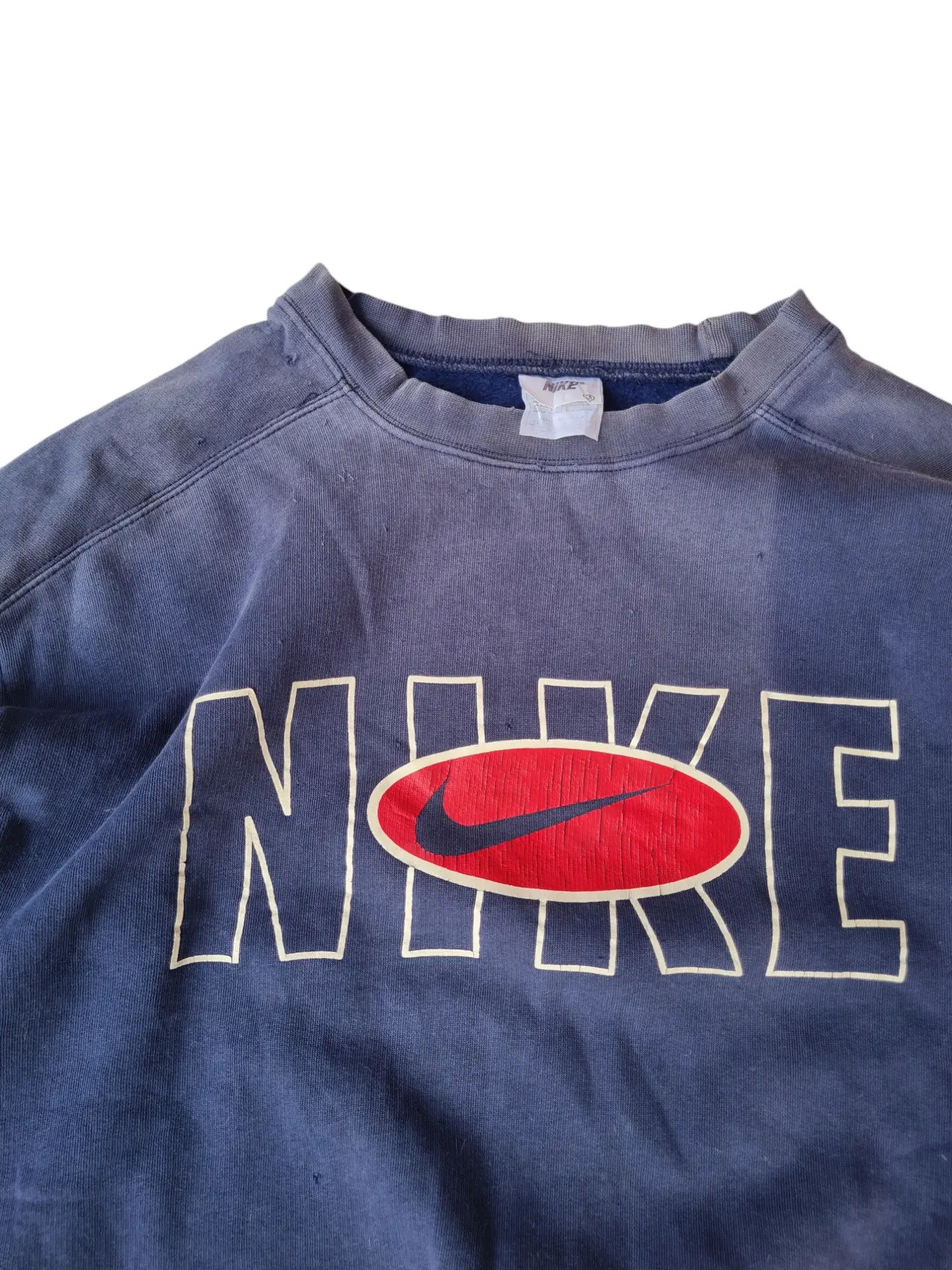 Nike Vtg 90s Nike Sun Faded - Big Logo Sweat Size US M / EU 48-50 / 2 - 5 Thumbnail
