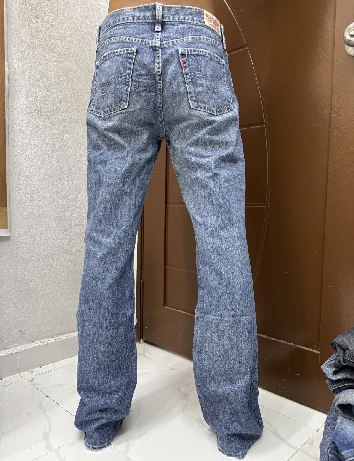 If Six Was Nine 💥Flare Levis 90s Strauss Co Bootcut Denim Jeans Flared Size US 31 - 16 Thumbnail