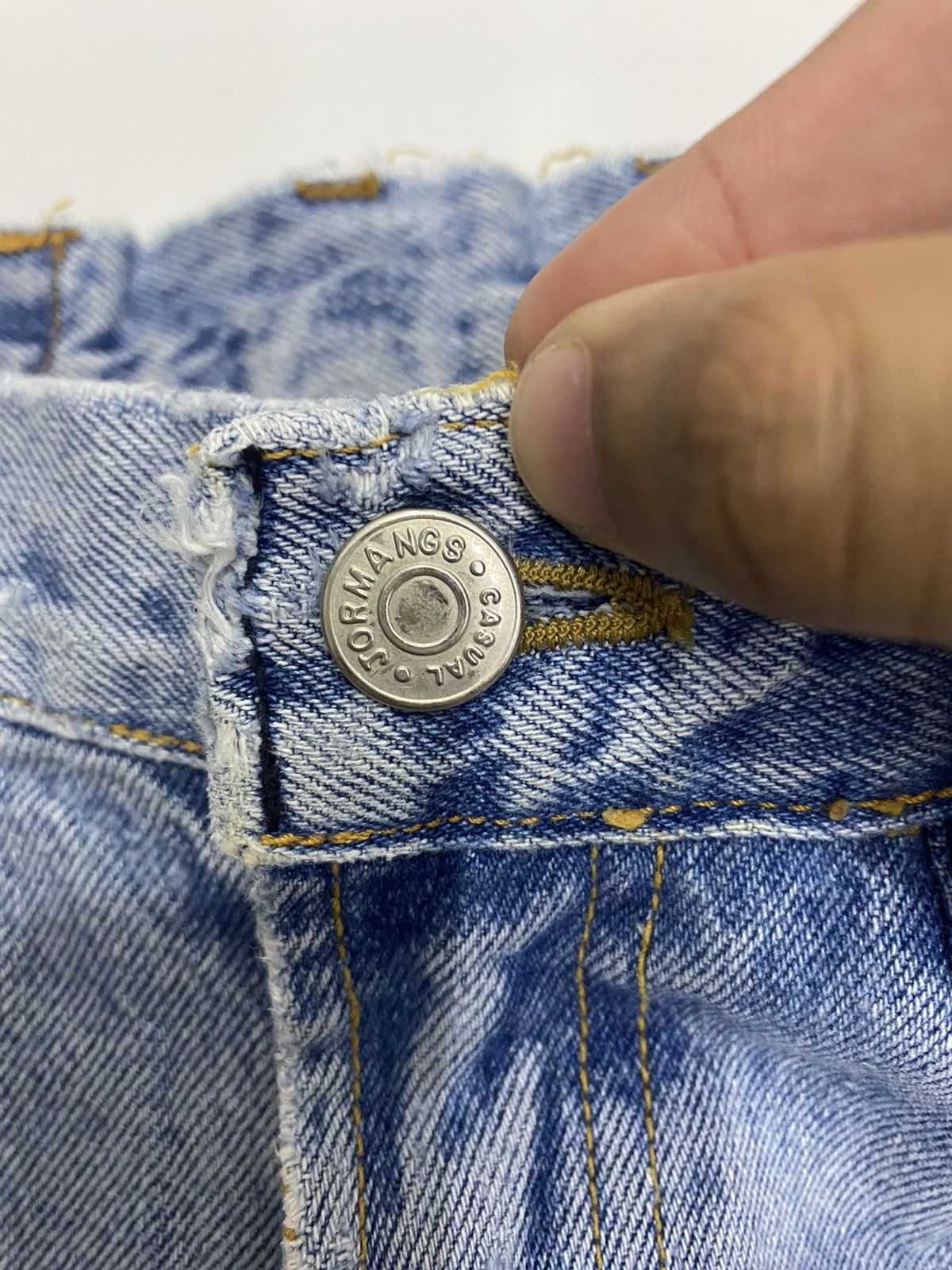 Japanese Brand 🔥J’2nd JORMANGS FLARE DISTRESSED DENIM BOOTCUT JEANS Size 28" / US 6 / IT 42 - 7 Thumbnail