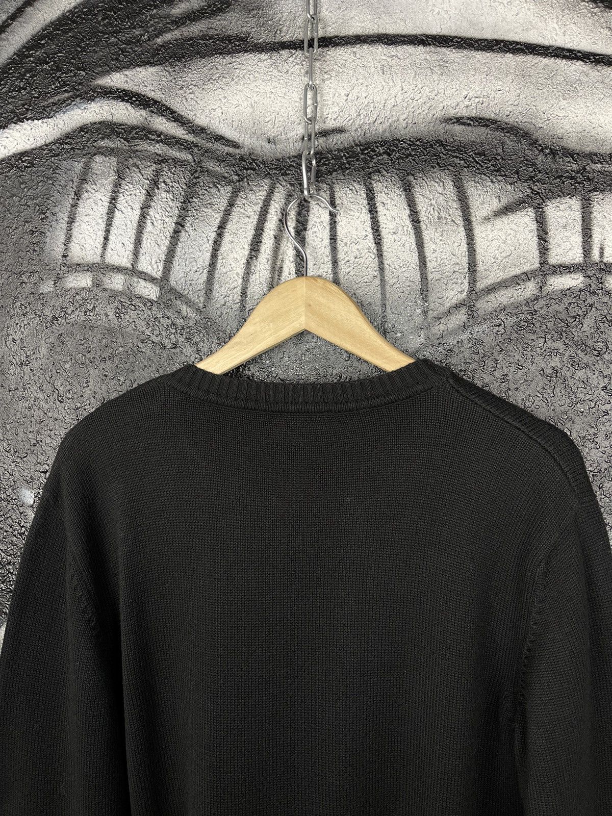 Lacoste Lacoste Vintage Crew Neck Black Knit Sweater Men’s Size L Size US L / EU 52-54 / 3 - 8 Thumbnail
