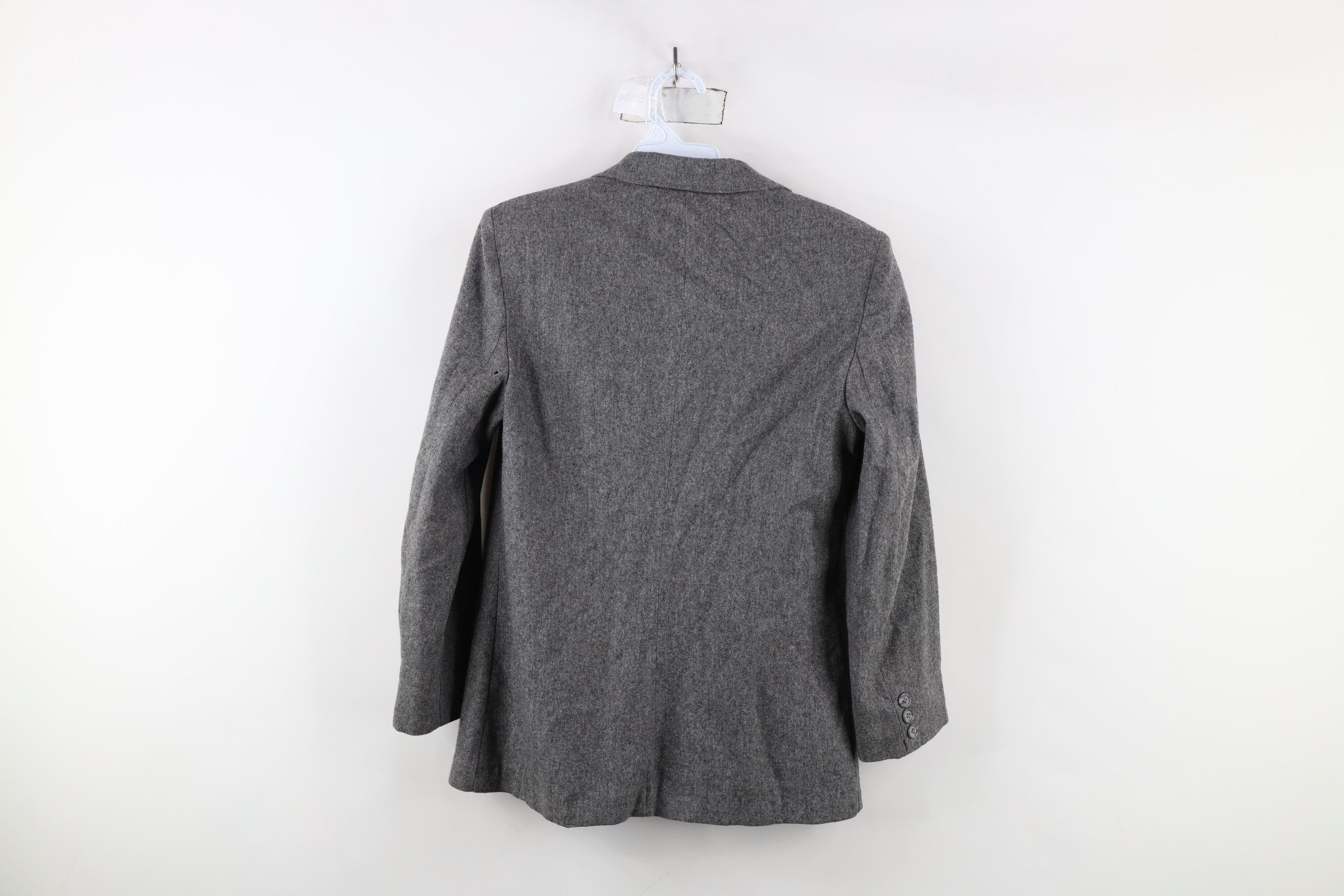 Vintage Vintage 90s Streetwear Wool 2 Button Blazer Suit Jacket Gray Size M / US 6-8 / IT 42-44 - 14 Thumbnail