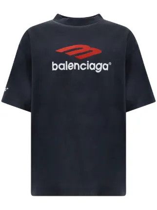 Balenciaga Balenciaga Black 3B Sports Icon T-Shirt Size US M / EU 48-50 / 2 - 1 Thumbnail