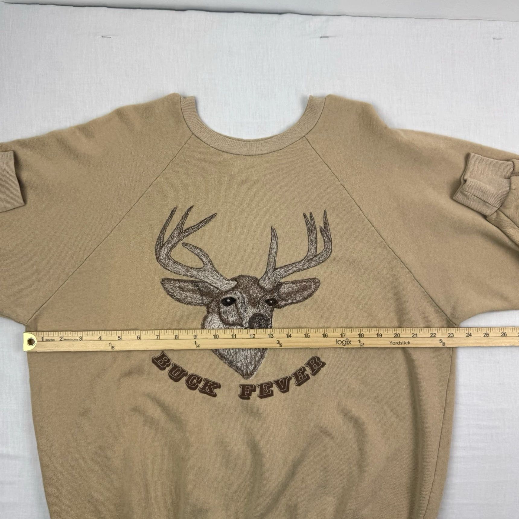 Vintage VINTAGE Buck Fever Sweatshirt Adult XL Tan Brown 80s Hunting Nature Mens Pullover Deer Outdoors Sweatshirt Size US XL / EU 56 / 4 - 6 Thumbnail