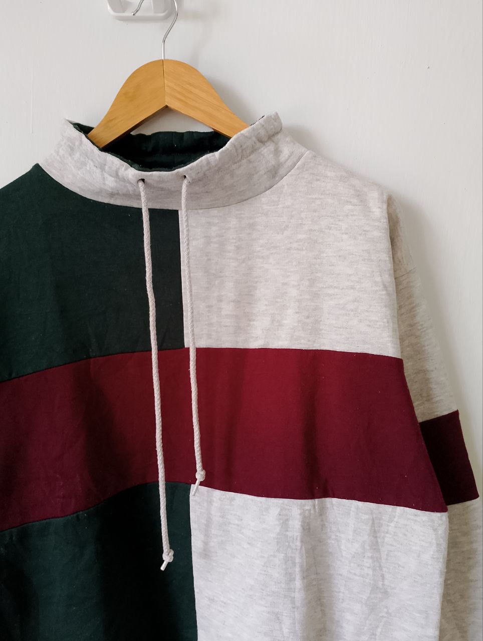 Vintage Vintage PRESTIGE GLOBAL Colour Block Rayon Sweatshirt Size US M / EU 48-50 / 2 - 4 Thumbnail