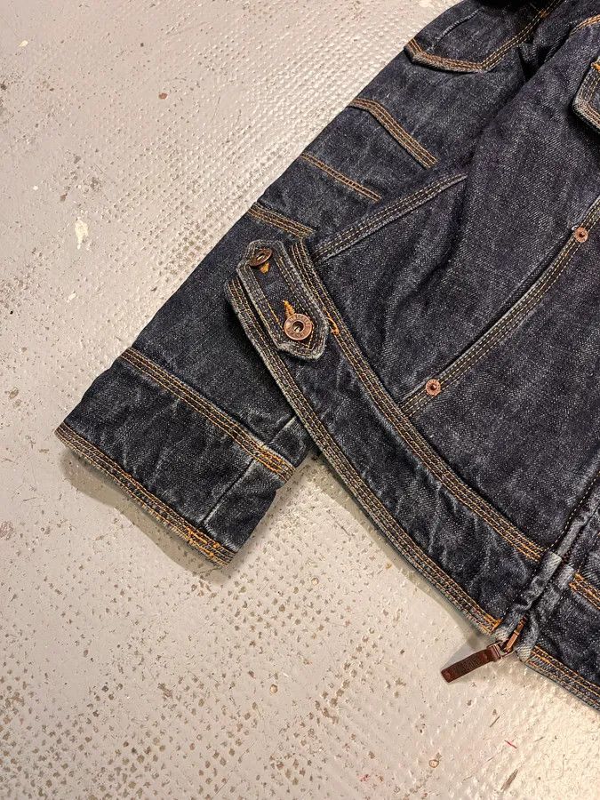 Moschino 2000s Moschino Navy Brut Cargo Denim Jacket Size M / US 6-8 / IT 42-44 - 6 Thumbnail