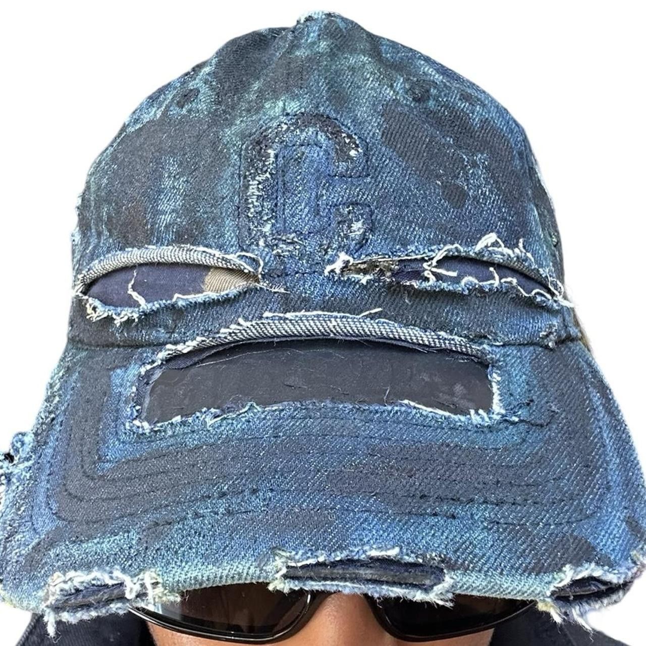 Other ASTROBOI* Black and Blue Faded Denim Hat Size ONE SIZE - 8 Thumbnail
