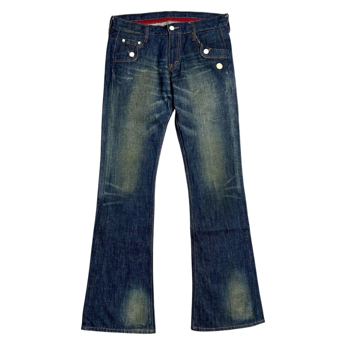 Japanese Brand Vintage Denim Flared Hummel Size US 29 - 1 Thumbnail