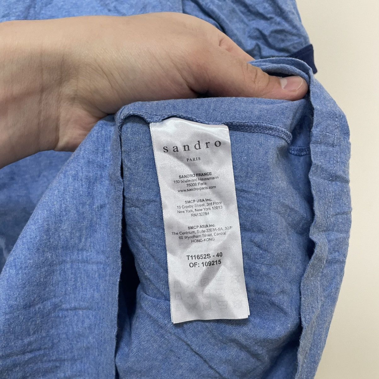 Designer × Sandro Sandro Shirt tee San Fransisco blue old money luxury Size US L / EU 52-54 / 3 - 5 Thumbnail