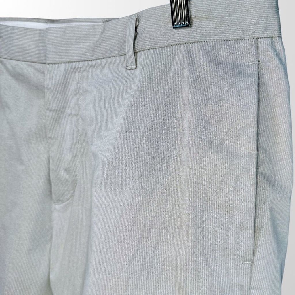 Theory Theory Men's Pinstripe Flat Front Shorts in Beige - 33 Size US 33 - 11 Thumbnail