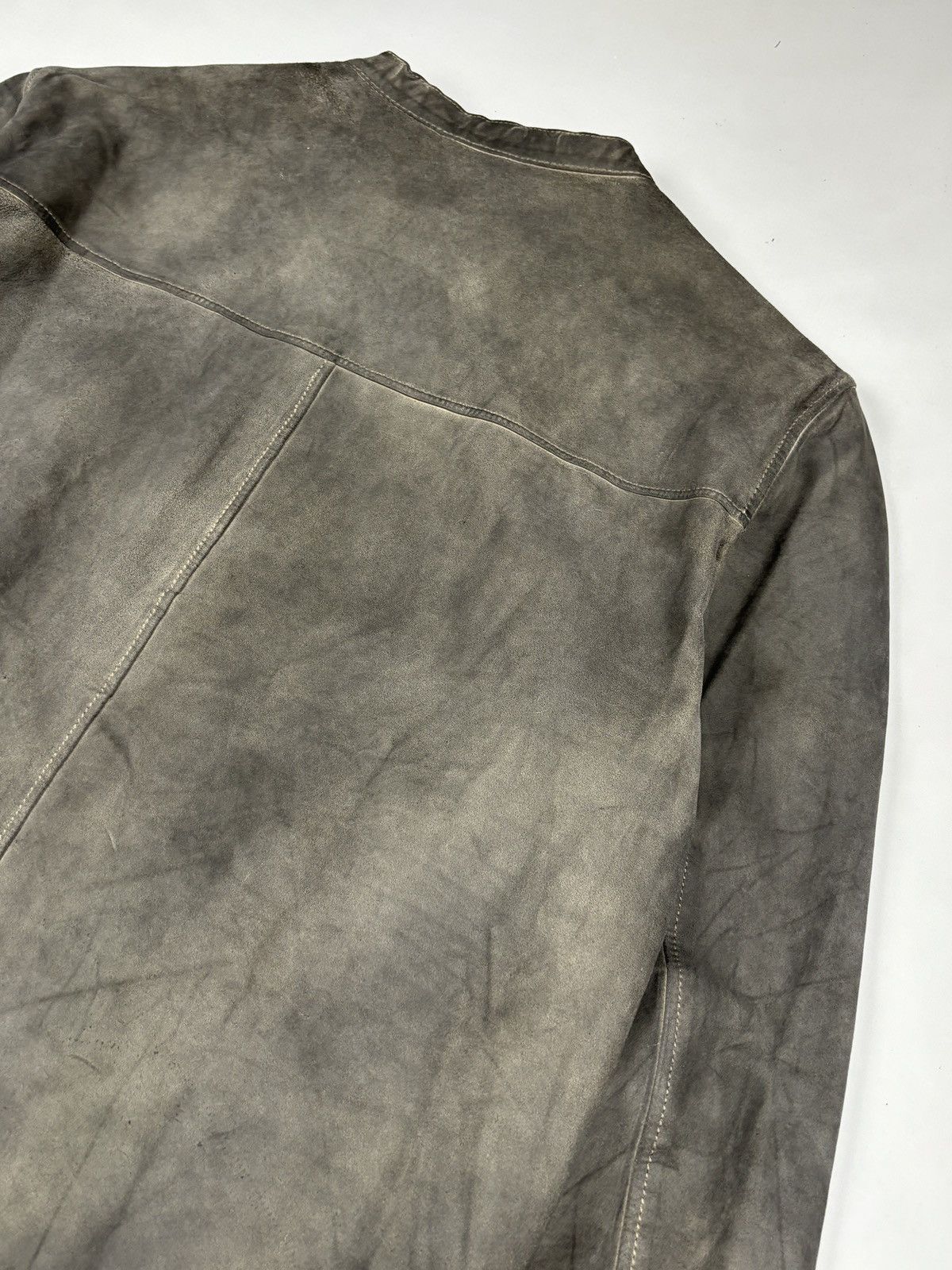 Miu Miu 2000’s Archived Grey Pelle - Leather Jacket Size US L / EU 52-54 / 3 - 10 Thumbnail