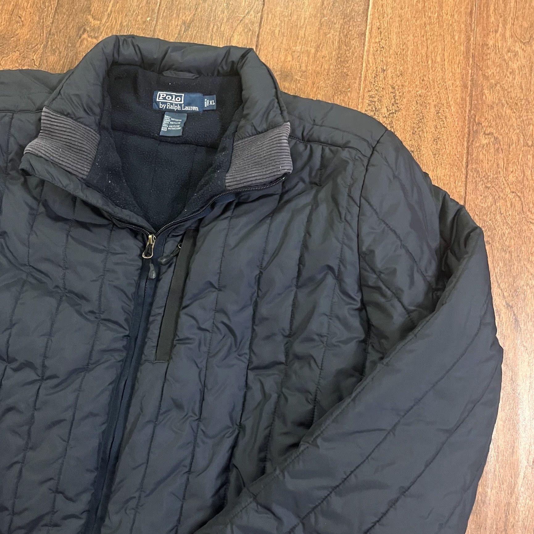 Polo Ralph Lauren VINTAGE Polo Ralph Lauren Coat Women's XL Navy Blue Puffer Hooded Full Zip Jacket Size XL / US 12-14 / IT 48-50 - 7 Thumbnail
