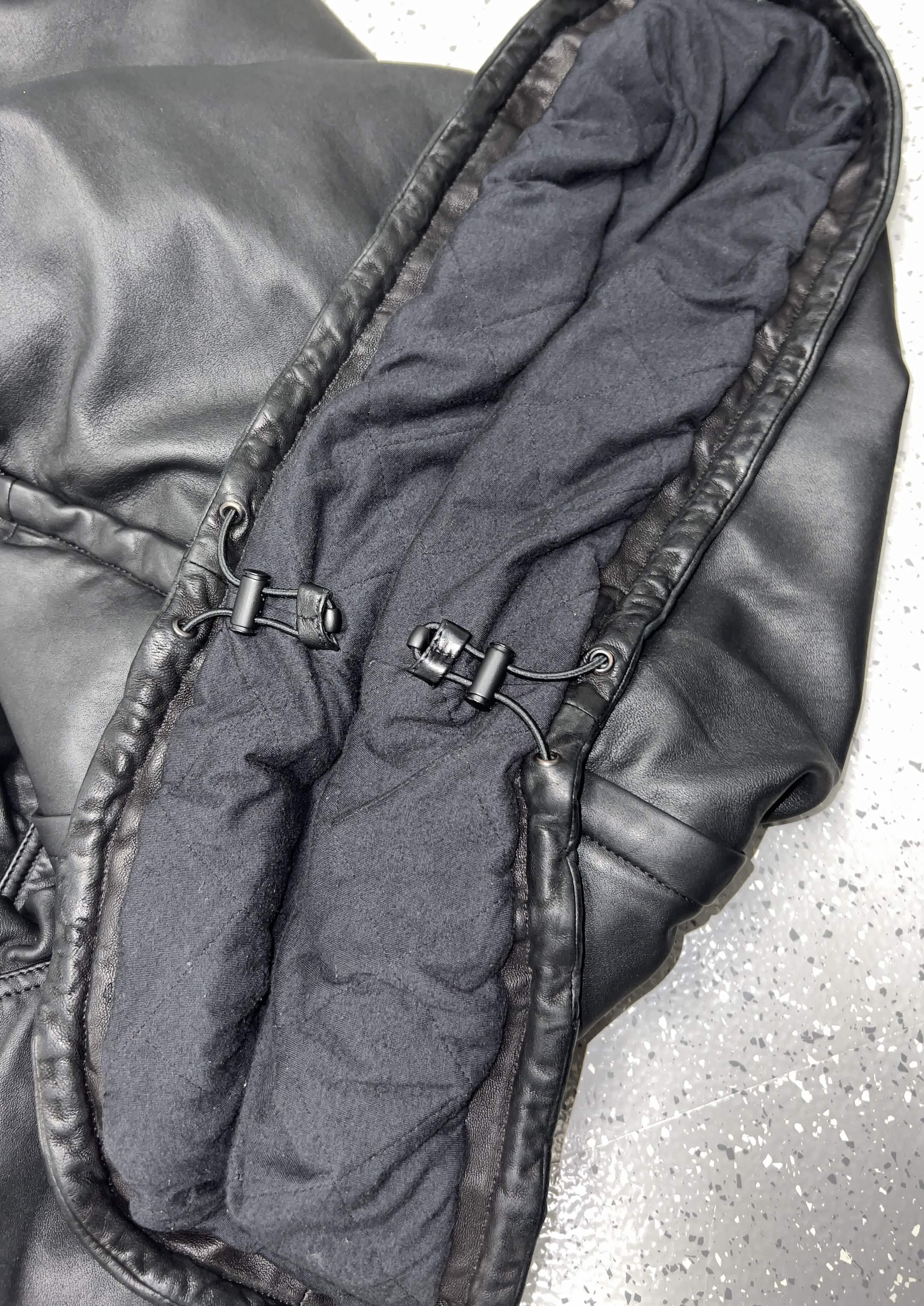 Balenciaga Balenciaga Leather Hoodie (Denma) Size US M / EU 48-50 / 2 - 10 Thumbnail