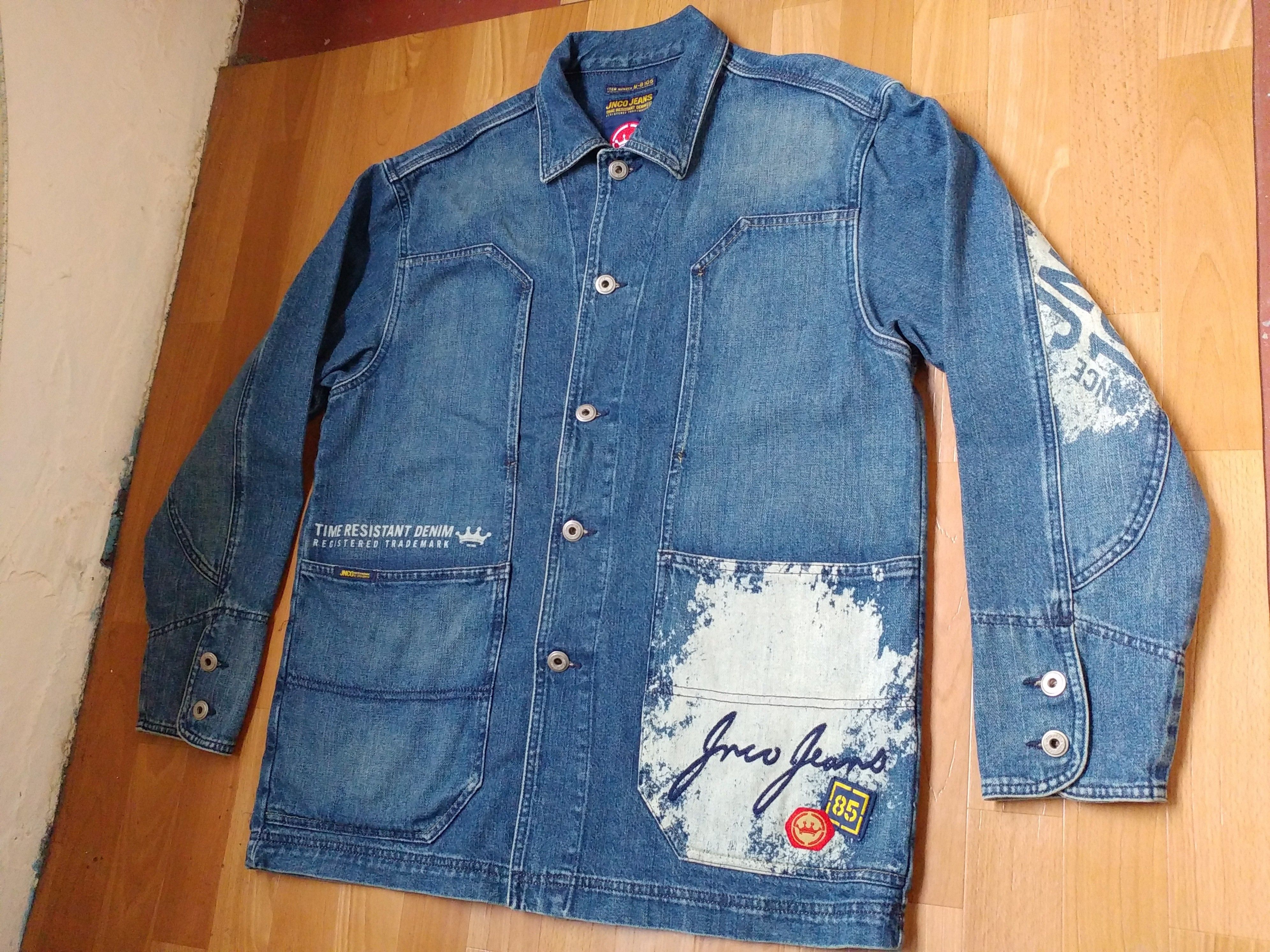 JNCO JNCO jeans jacket, 1990s denim, vintage skater 90s hip hop L Size US L / EU 52-54 / 3 - 8 Thumbnail
