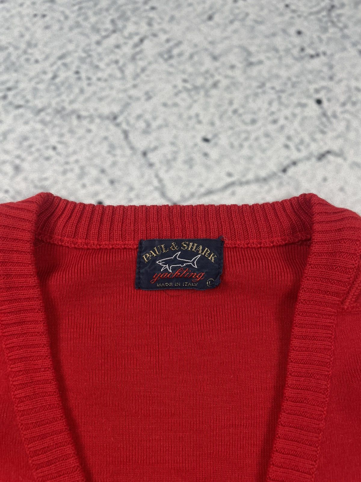 Paul & Shark Paul & Shark L Men Red Sweater Old Money Classic Winter EGV Size US L / EU 52-54 / 3 - 4 Thumbnail