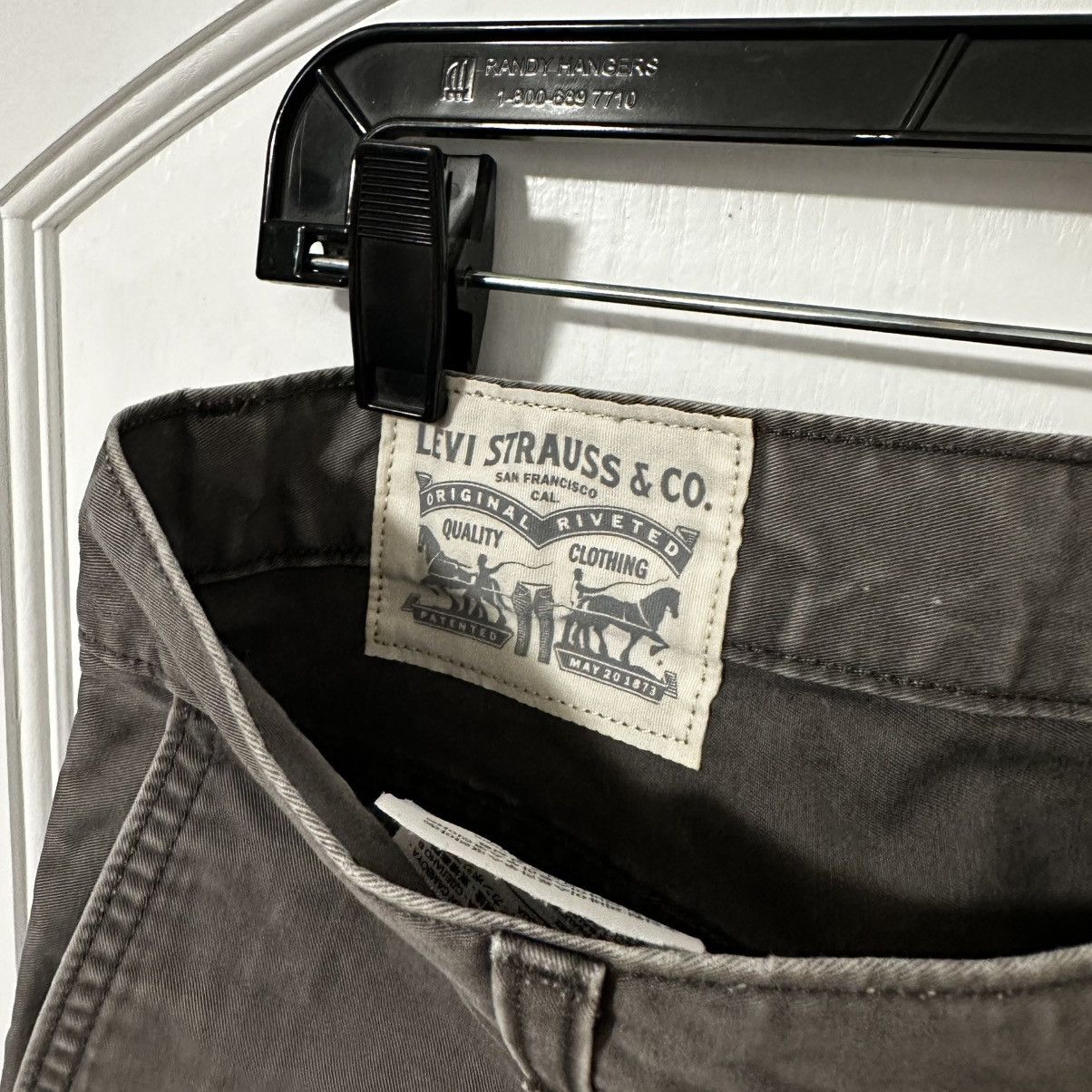 Levi's Levi's 511 Slim Fit Hybrid Chino Trouser Pants, Charcoal, 36 Size US 36 / EU 52 - 8 Thumbnail