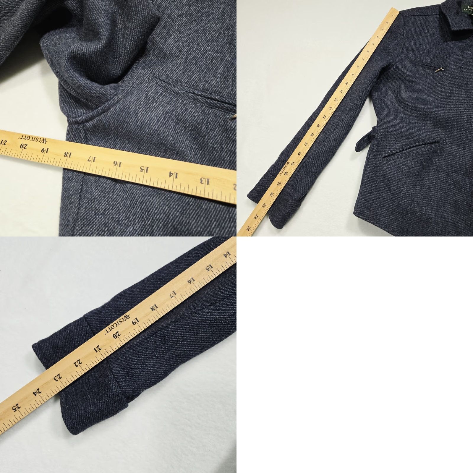 Ralph Lauren Lauren Ralph Lauren Moto Jacket Womens Size 6 Blue Asymmetrical Zip Lined Size M / US 6-8 / IT 42-44 - 9 Thumbnail