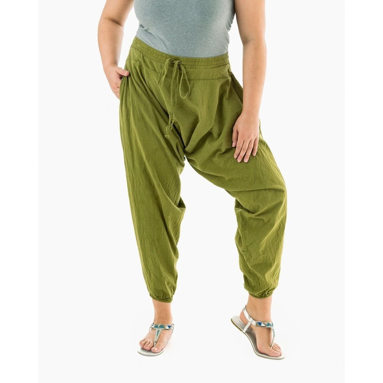 Buddha to Buddha Buddha Pants Savannah Womens Baggy Boho Dance Harem 2XS Size 26" / US 2 / IT 38 - 3 Thumbnail