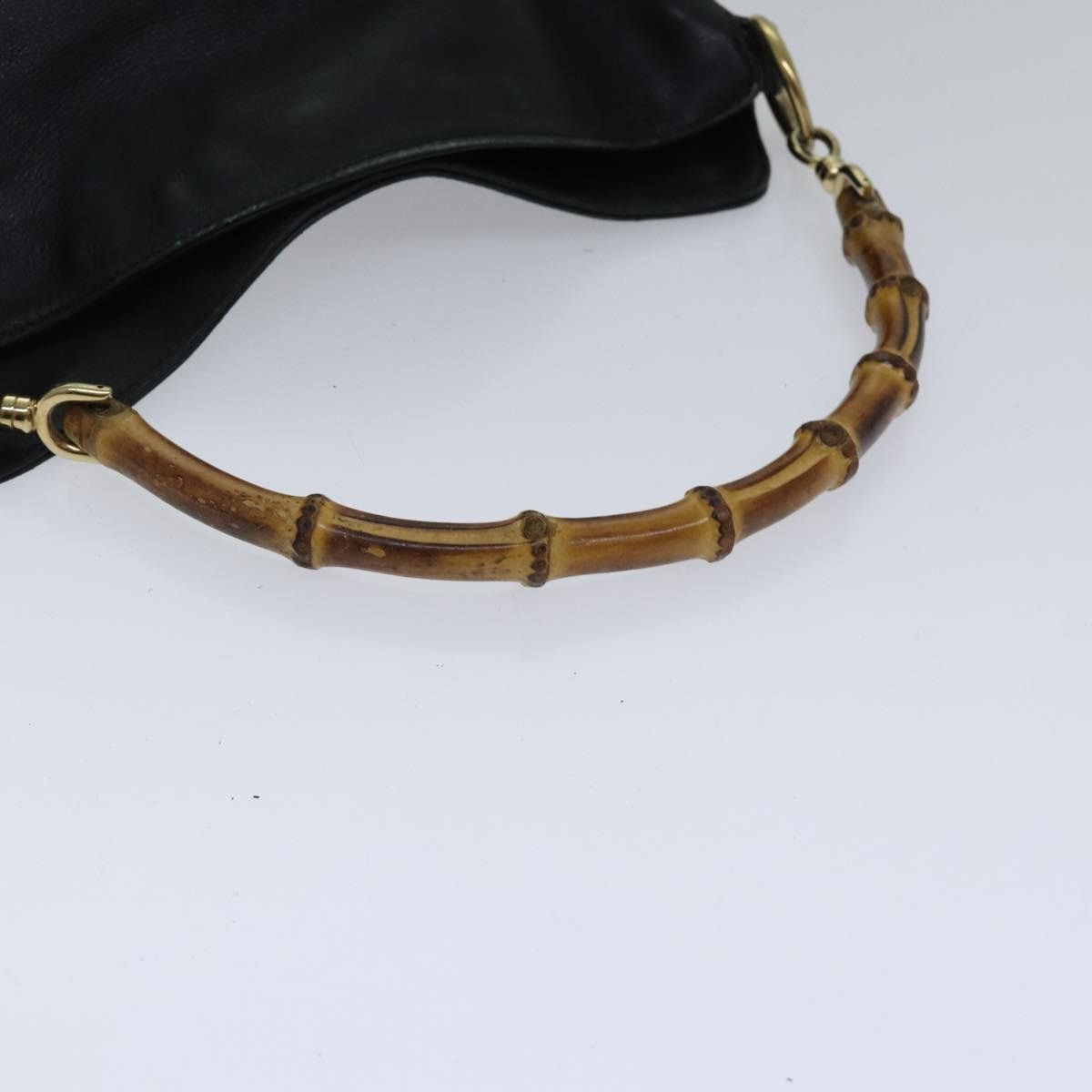 Gucci GUCCI Bamboo Shoulder Bag Leather Black Gold 001 1638 001 Size ONE SIZE - 7 Thumbnail