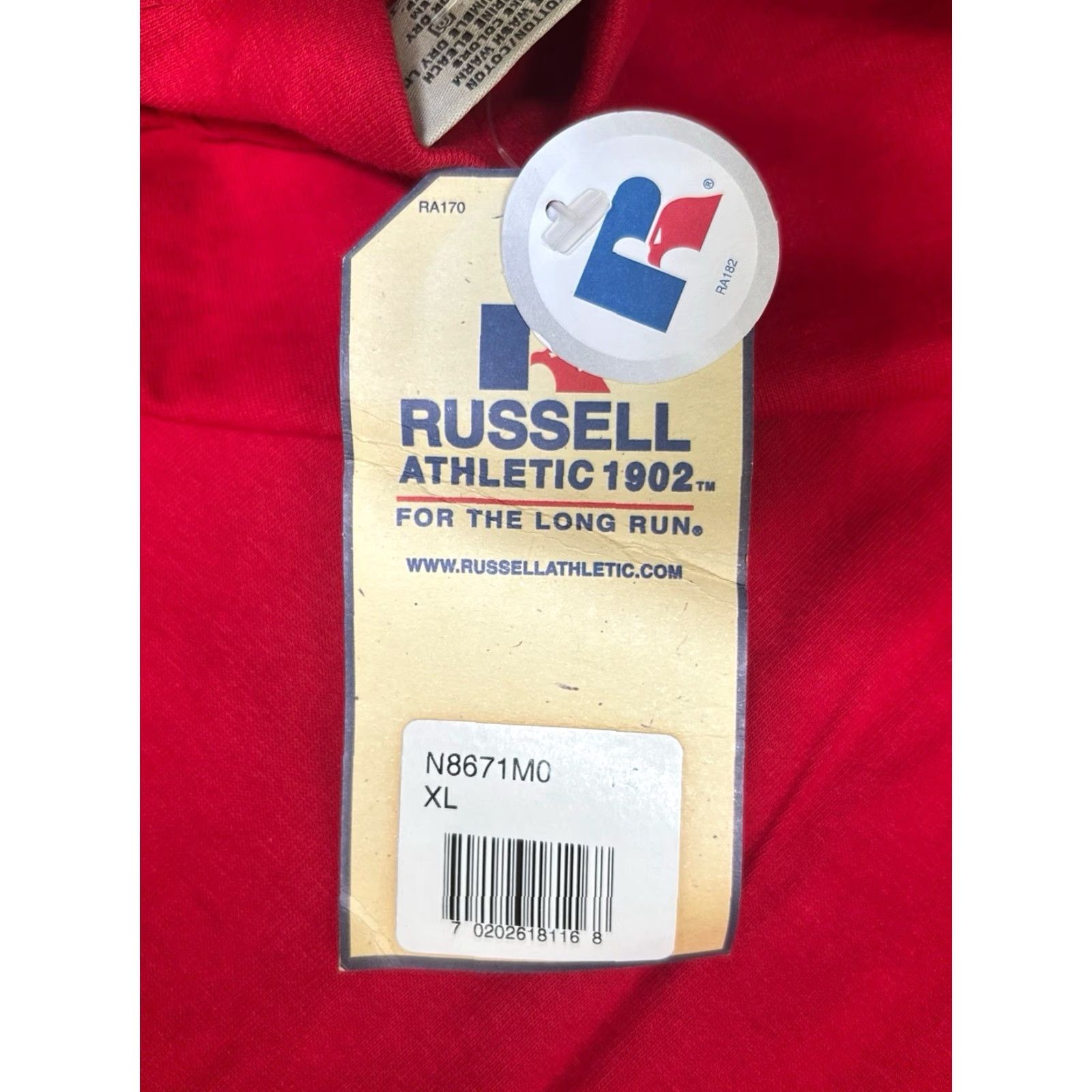 Russell Athletic VINTAGE Russell Athletic Pro Cotton Mock Neck Shirt Mens XL NOS NWT 90s Red Cotton Mock Neck Shirt Mens XL 90s Russell Athletic Pro Cotton Nokia? Size US XL / EU 56 / 4 - 3 Thumbnail