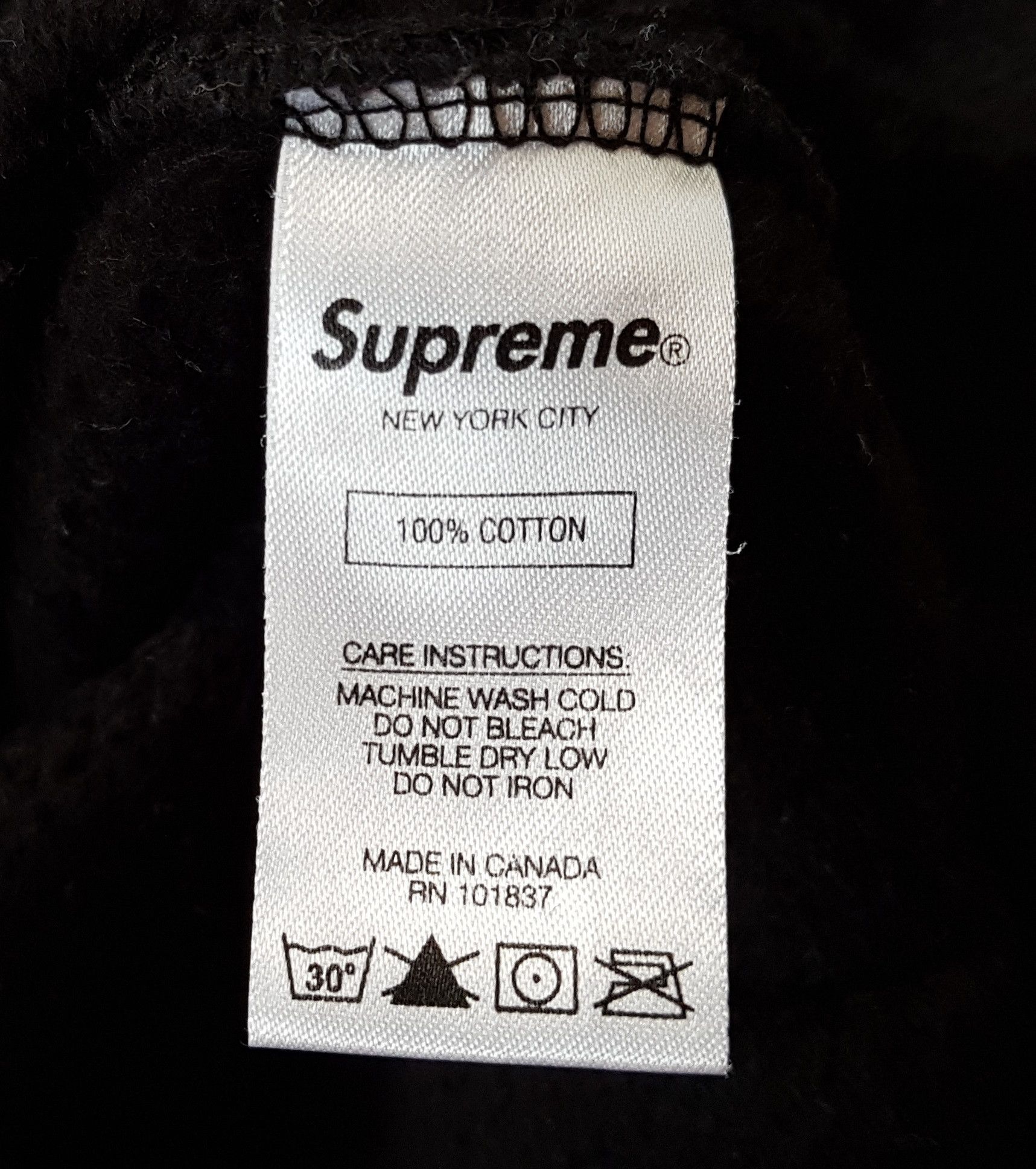 Supreme Supreme Black Blocked Hooded Sweatshirt FW17 Hoodie Size US M / EU 48-50 / 2 - 16 Thumbnail