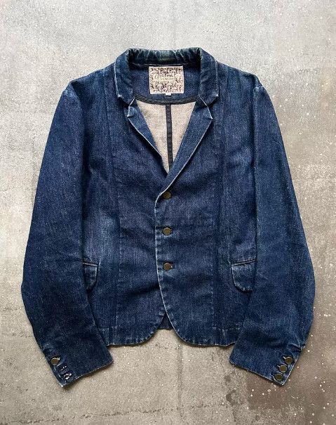 NEMETH Curved-Sleeve Denim Jacket