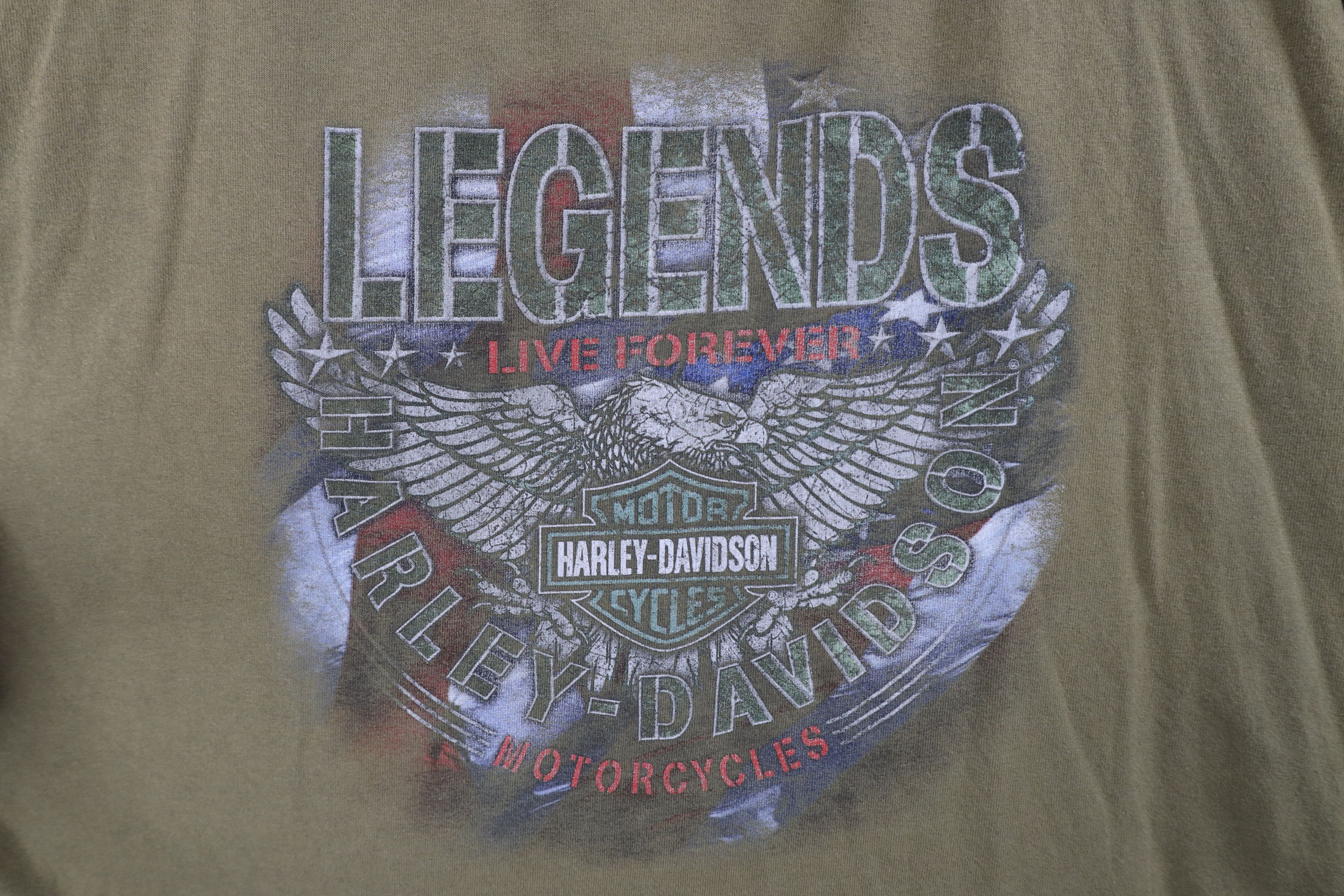 Harley Davidson Vintage Harley Davidson Spell Out Eagle Baltimore T-Shirt Size US XXL / EU 58 / 5 - 4 Thumbnail