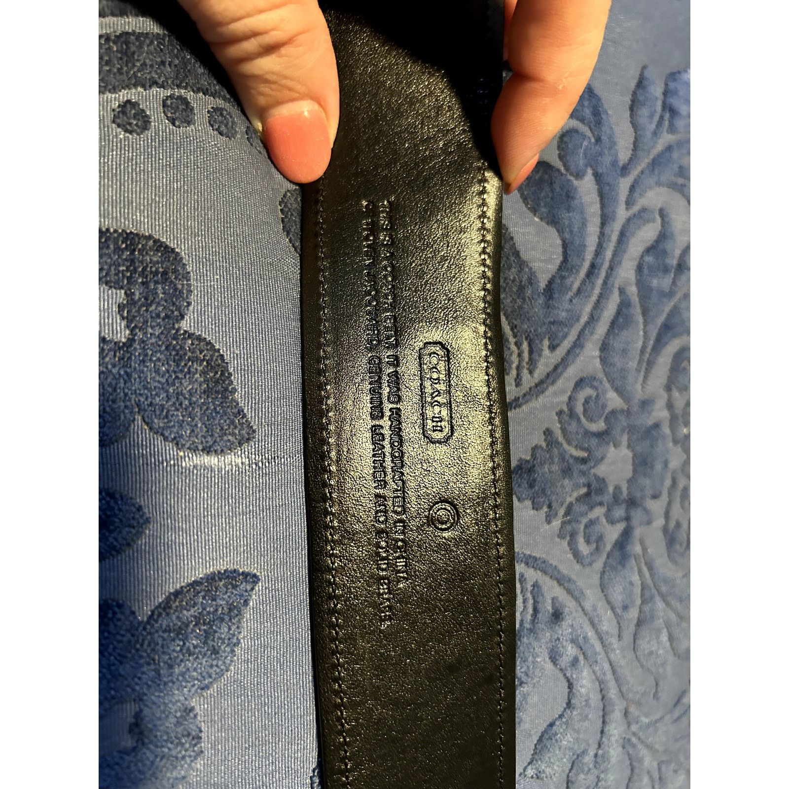 Coach Coach Black Signature Canvas Belt 38in Size ONE SIZE - 7 Thumbnail