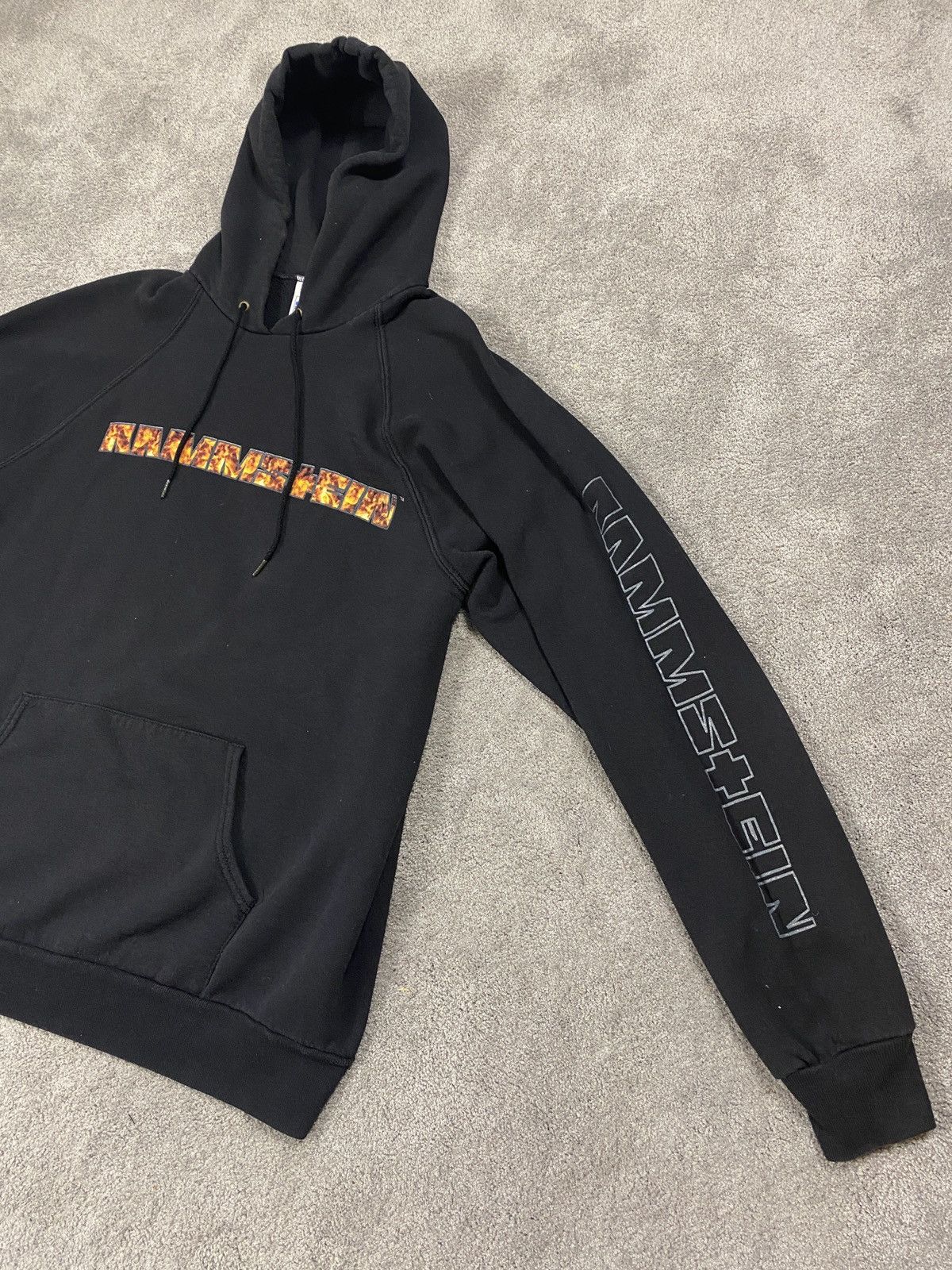 Band Tees Vintage 1998 hoodie Rammstein burning man rare sweatshirt Size US XL / EU 56 / 4 - 3 Thumbnail